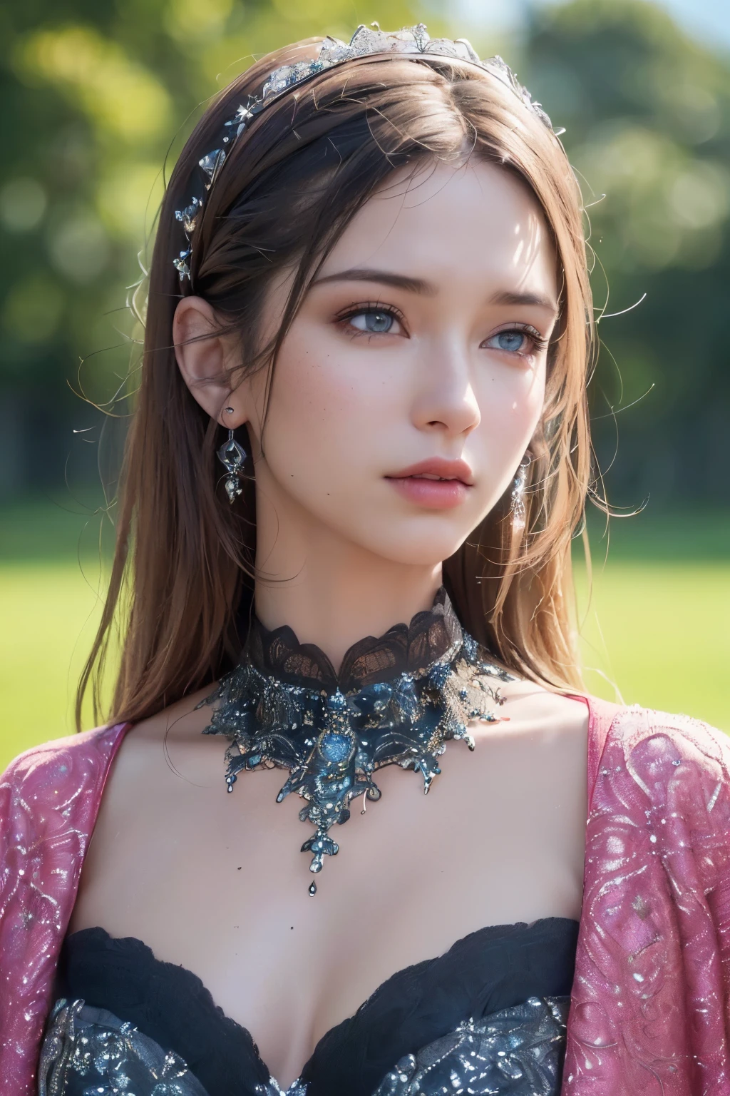 ((Majestic woman, high-definition, intricately detailed photo), (vibrant, photo-realistic, realistic, sharp focus), (film grain, skin details, highly textured, 8K Ultra HD), 1024X2048 pixels, August 7, 2023, Standard Mode.