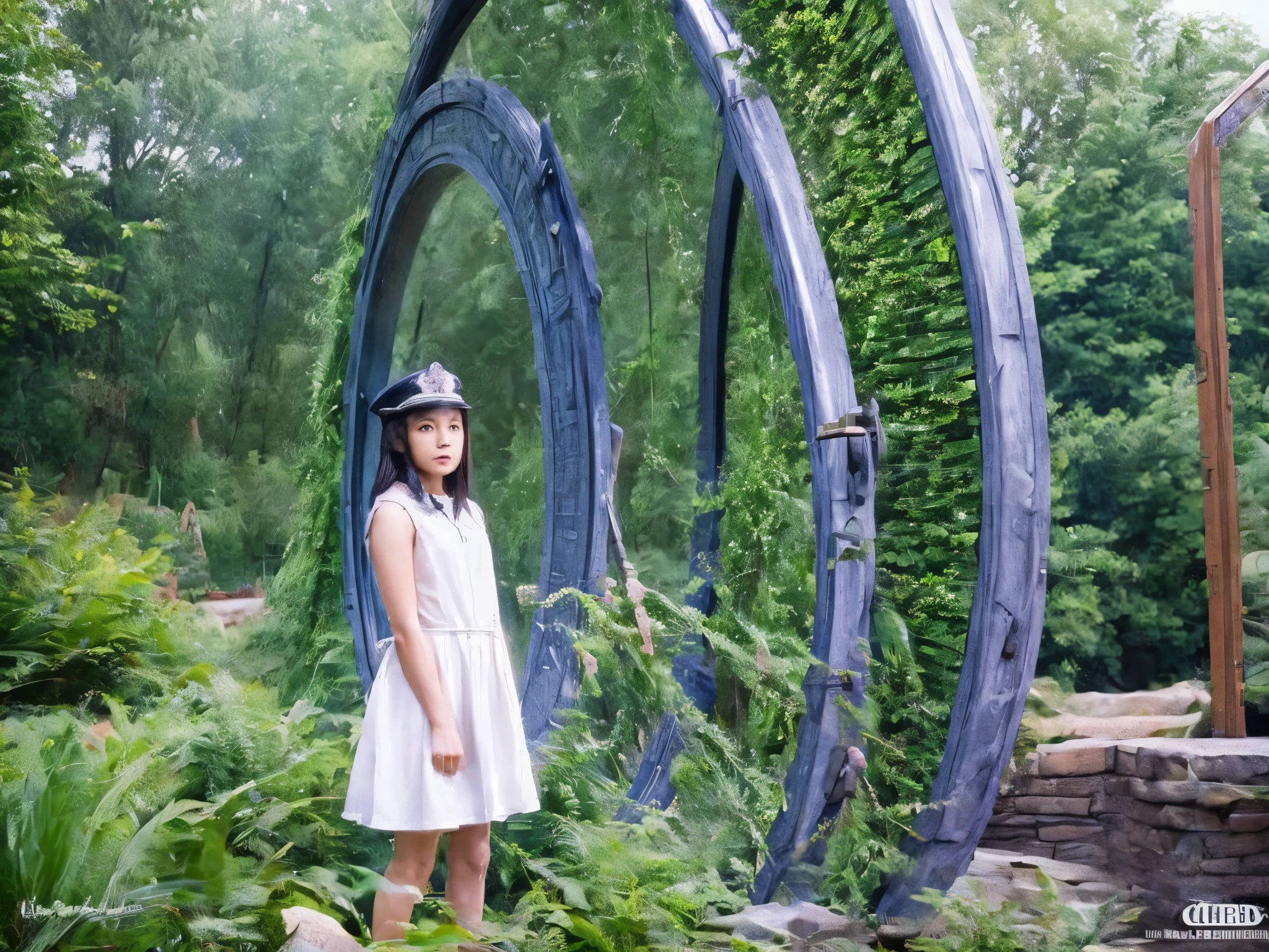 Forgotten Gateway of Time and Space, A girl standing in front of the stargate