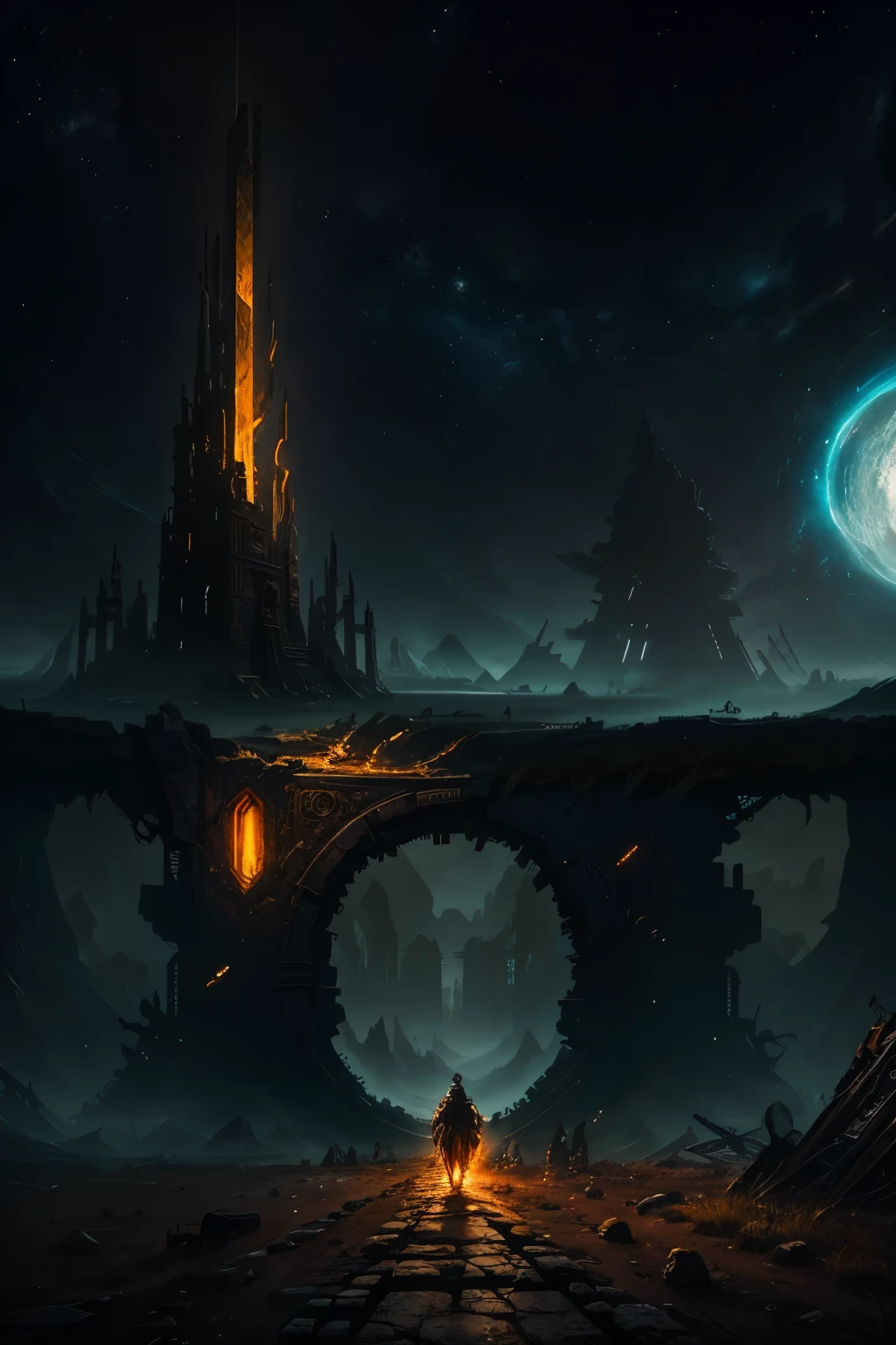 In the realm of the 'Space-Time Traveler', prepare to be captivated by a magnetic, hyper-detailed masterpiece that transports you into an odyssey like no other. Witness a breathtaking landscape that defies the boundaries of space and time, where the traveler delves into the enigmatic realms of unknown worlds. Here, the remnants of ancient civilizations intertwine with the decaying structures of a possible post-apocalyptic future, creating a surreal and intriguing fusion of different eras.
The traveler's journey unfolds across a captivating image, immortalizing the wonders of each discovery. Observe the dramatic