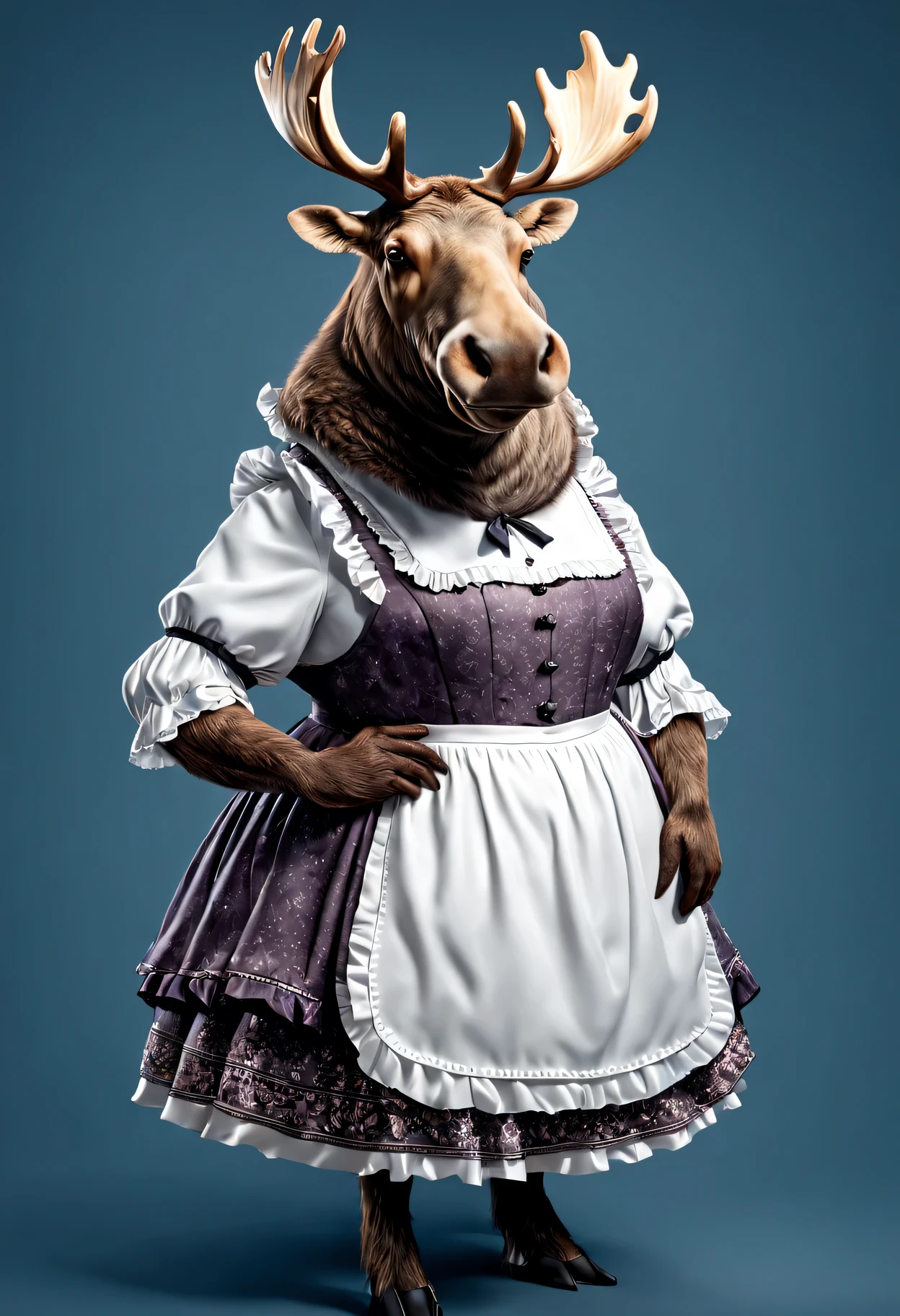 Very disproportionately enormous fake breasts, beautiful cow woman , pretty human face, black Holstein bodypaint, skinny waist , athletic, huge breasts, brown hair, scared, daytime, cow ears, thin, metal slave collar, metal cuffs, locked in chastity, elegant restaurant , summer Cummings, 
raw photo,
raw photo,