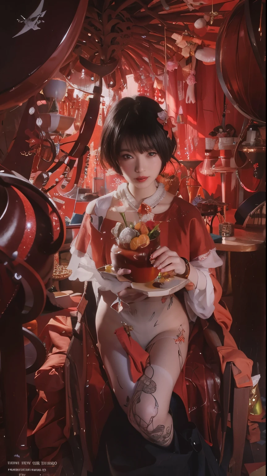 new year,Beauty with short hair