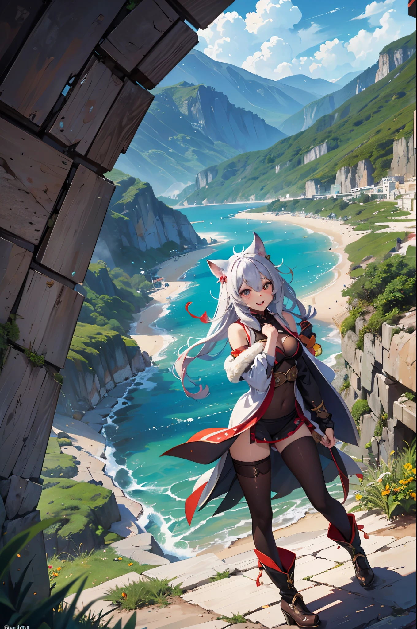 cover_page, super high resolution, detailed background, World Heritage Site, 6+boys, 6+girls, Happy, joyful, absurdres(Photos of solo travelers)(kemono, furry anthro),