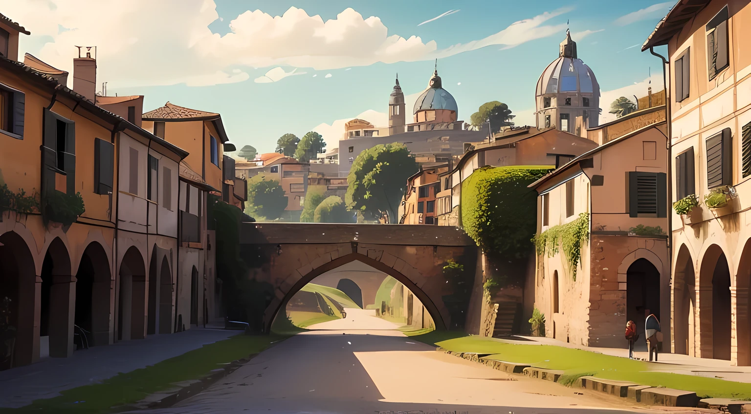 At medieval era, in Roma