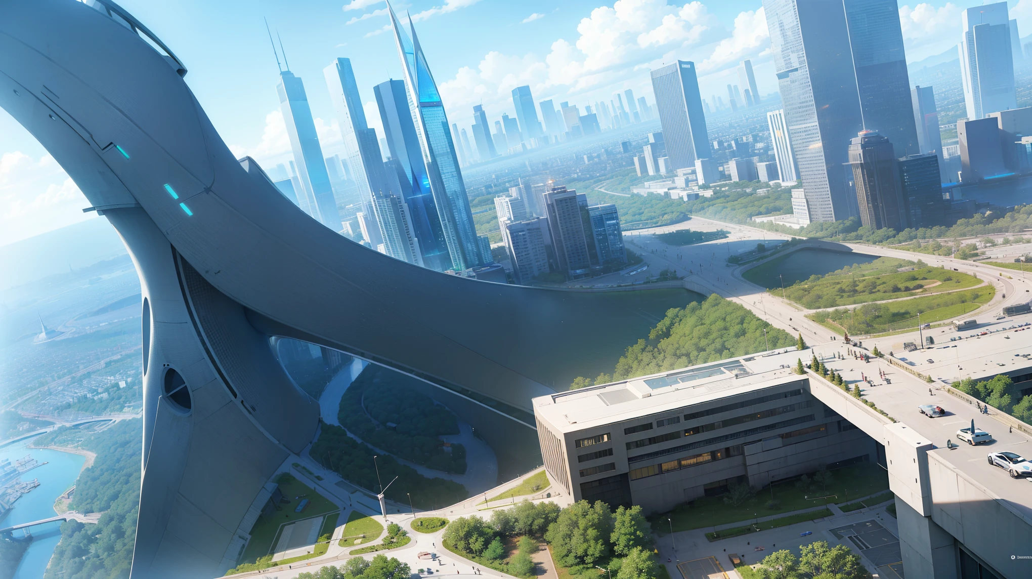 (Best quality,4K,8K,A high resolution,Masterpiece:1.2),Ultra-detailed,(Realistic,Photorealistic,photo-realistic:1.37),Futuristic floating city,Futuristic technology,Huge urban high-tech tablet platform,Airship,Floating in the sky,Futuristic city,Small airships around,High-tech hemispherical platform,Colorful lights,Advanced architecture,modernn architecture,skyscrapper,Access the cloud,Scenic beauty,view over city,Impressive design,Blend seamlessly with nature,energetic and vibrant atmosphere,Futuristic transportation system,Parking is suspended,Transparent path,Lush greenery,Sky gardens,cascading waterfalls,Magnificent skyline,reflections on the water,Sparkling river,Architectural innovation,futuristic skyscrapers,Transparent dome,The shape of the building is unusual,Elevated walkway,Impressive skyline,Glowing lights,Futuristic technology,Minimalist design,Scenic spots,Panoramic view,Cloud Piercing Tower,Vibrant colors,epic sunrise,epic sunset,Dazzling light display,magical ambiance,The future city,Urban Utopia,LuxuryLifestyle,Innovative energy,sustainable development,Smart city technology,Advanced infrastructure,Tranquil atmosphere,Nature and technology live in harmony,Awesome cityscape,Unprecedented urban planning,Architecture connects seamlessly with nature,High-tech metropolis,A cutting-edge engineering marvel,The future of urban living,Visionary architectural concept,Energy-efficient buildings,Harmony with the environment,A city floating above the clouds,Utopian dreams become reality,The possibilities are endless,State-of-the-art transportation network,Green energy integration,Innovative materials,Impressive holographic display,Advanced communication system,Breathtaking aerial view,Quiet and peaceful environment,Modernist aesthetics,Ethereal beauty
