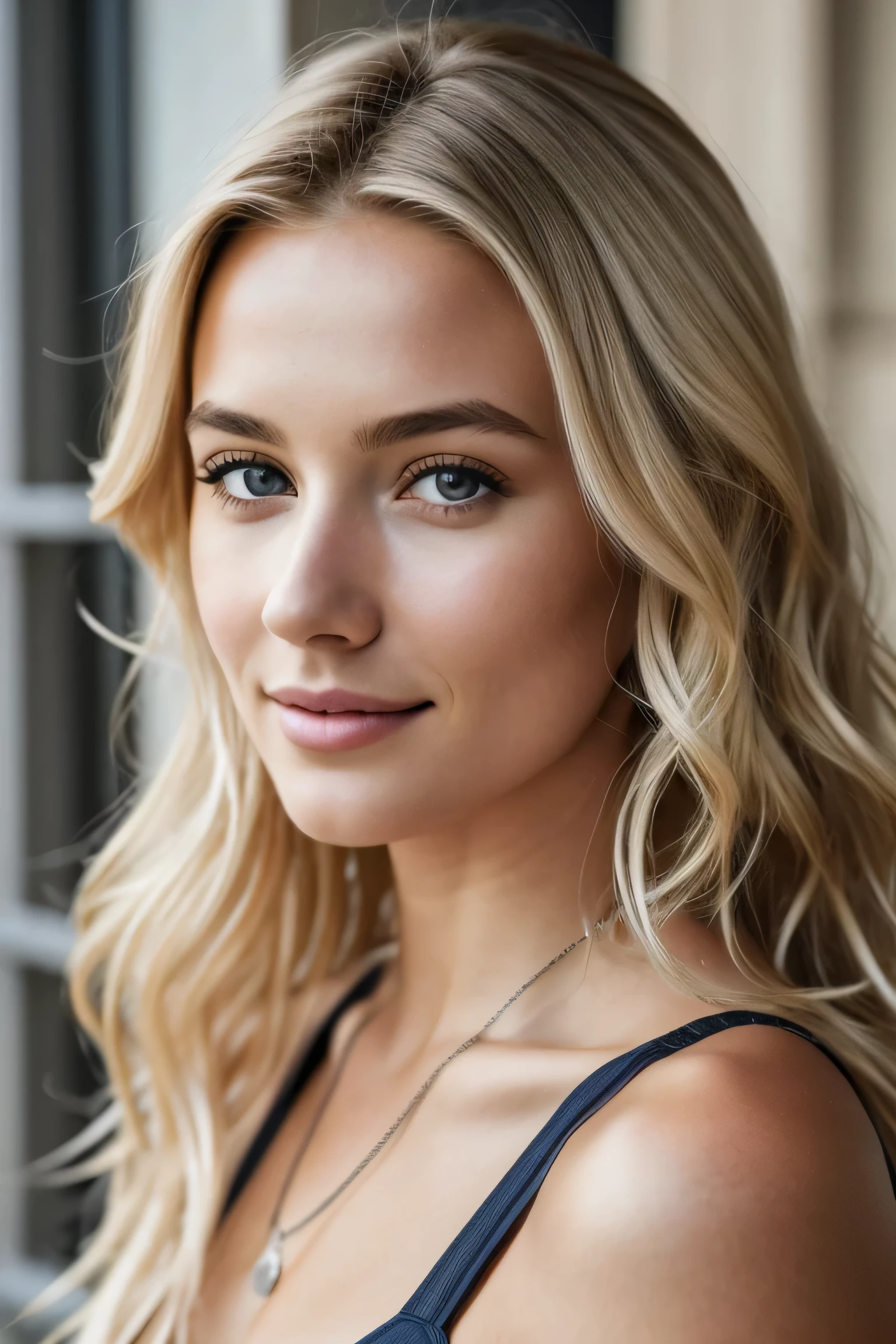 1 fille dans, 19 ans, seulement, De longs cheveux ondulés, longs cheveux blonds en désordre et venteux, Caméra orientée vers le bas, agenouillé sur le sol, En regardant la caméra, demi sourire, mords-toi la lèvre, cheveux blond, (fond d'Affichage 8K très détaillé), Éclairage doux, Haute qualité, grain de film, Mise au point nette du Fujifilm XT3, F5.6, 50mm, détail élevé, acuité,(lumière naturelle), (Attractif), Chemise élégante, révélateur, réaliste, sexy, portrait, Vue du haut du corps, seins couverts