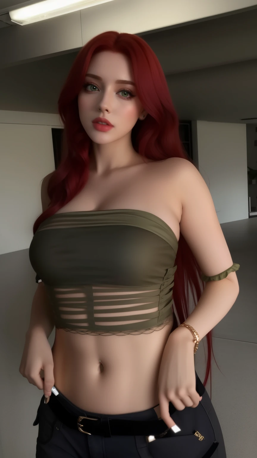 um close de uma mulher com cabelo ruivo e uma blusa, ruiva girl, Red head, ruiva, better known as amoranto, angelawhite, amoranto, rendada, deusa ruiva, perfeitamente sombreado, Vanessa Ives, perfeitamente sombreado body, Anna Nikonova aka Newmilky, Garota sexy, Garota sexy with green eyes, cintura fina, blackpink jennie