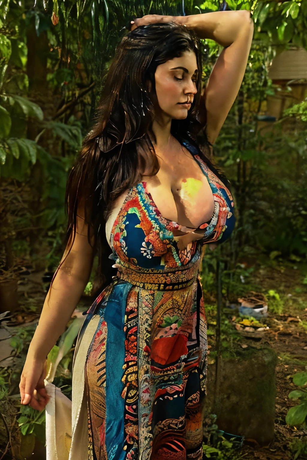 Delicate and Hairy female genitalia, gigantic breasts, Indian, Grandmother, , Very Long Hair, Naked, Hairy Armpits, Very Hot