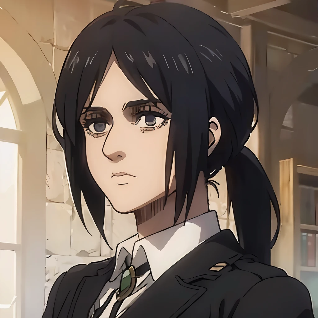 pieck very simple art with examiner ponytail hair