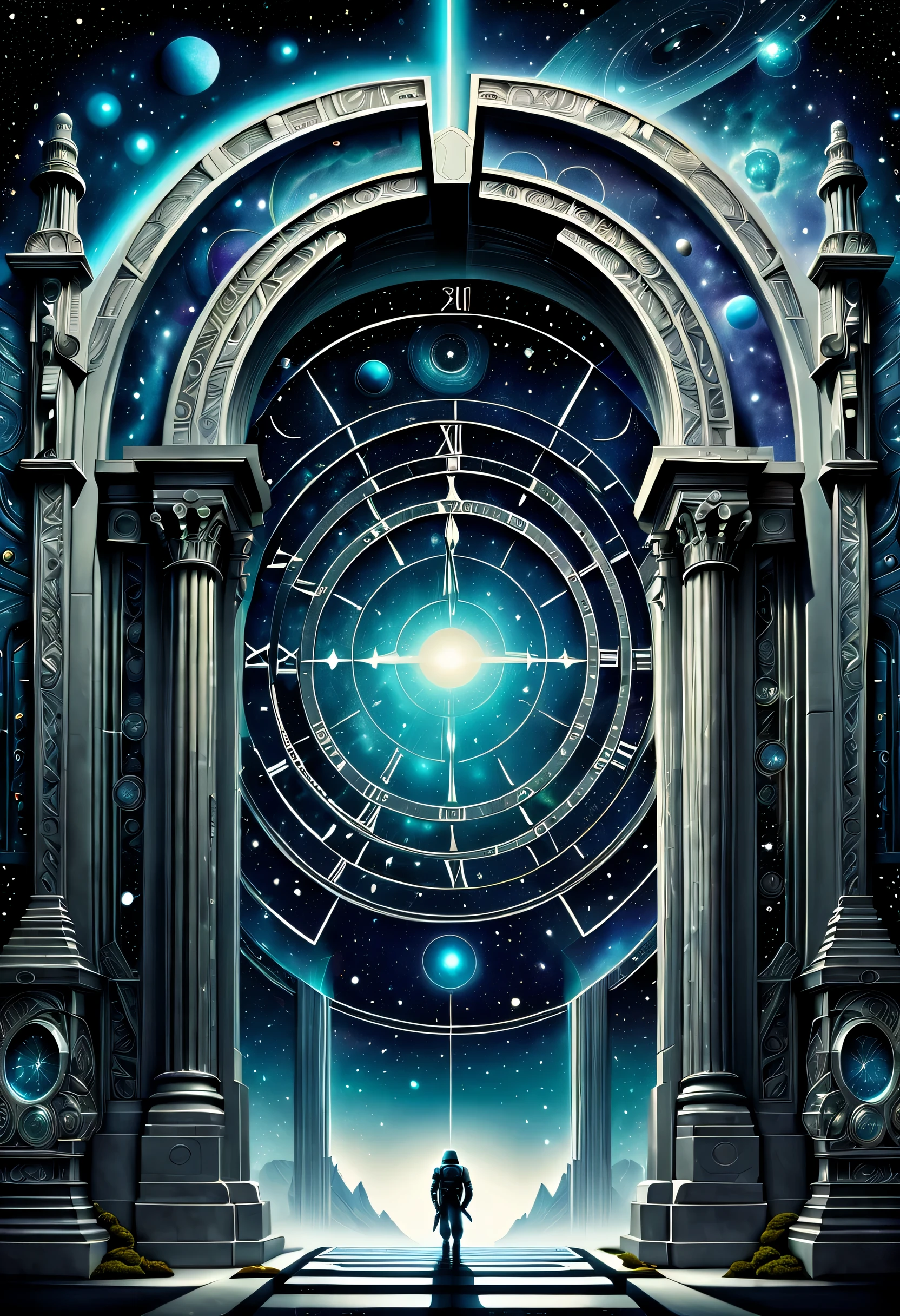 Gateway of time and space, Top quality illustrations, Expressing complex textures and delicate nuances。, Create stunning visual masterpieces,
