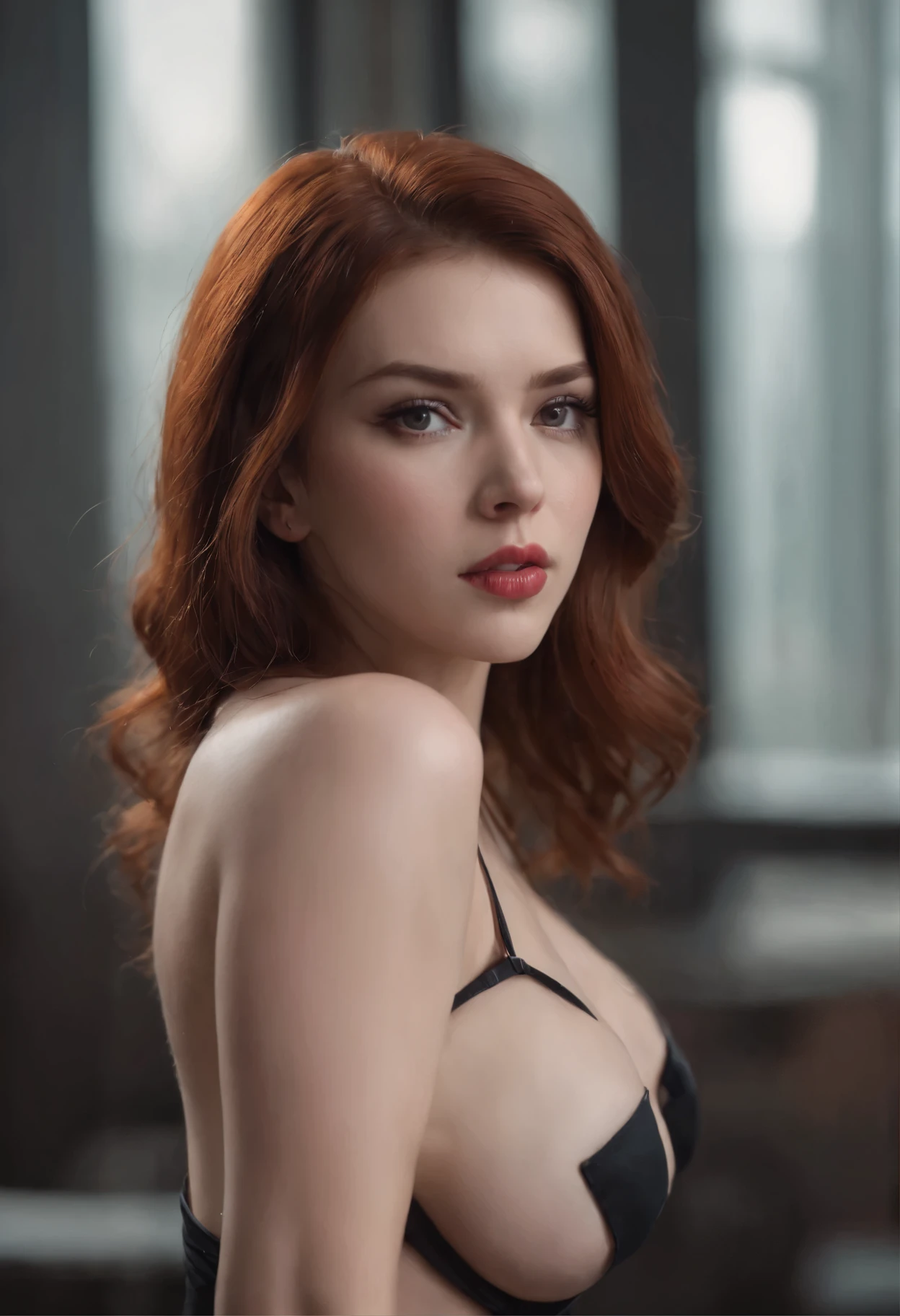 Black Widow、Full view of buttocks、Huge beautiful legs、Colossal tits,opening legs、pubick hair、Under the hair、Hair、drools、squeezing breasts