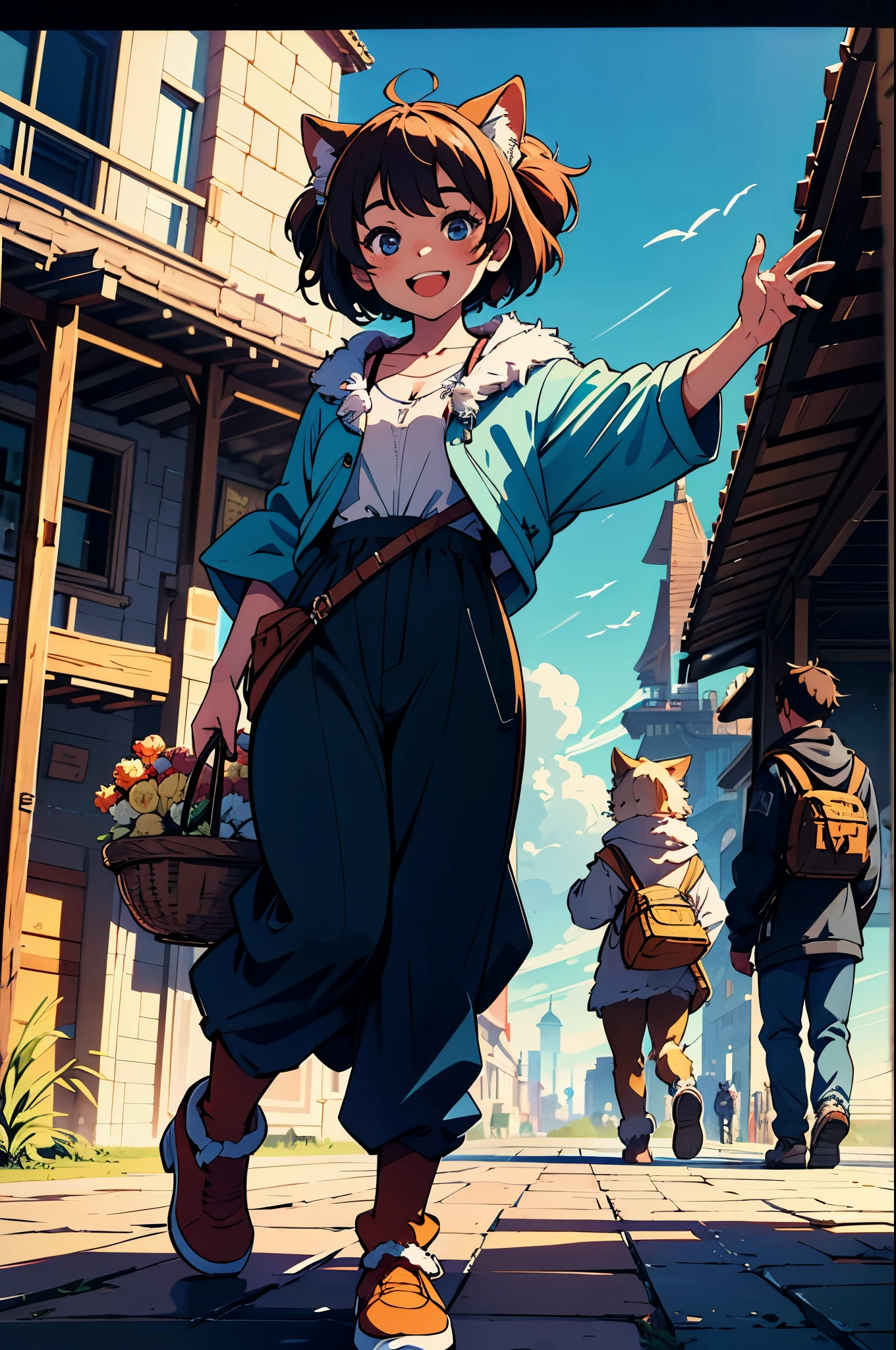 cover_page, super high resolution, detailed background, World Heritage Site, 6+boys, 6+girls, Happy, joyful, absurdres(Photos of solo travelers)(kemono, furry anthro),