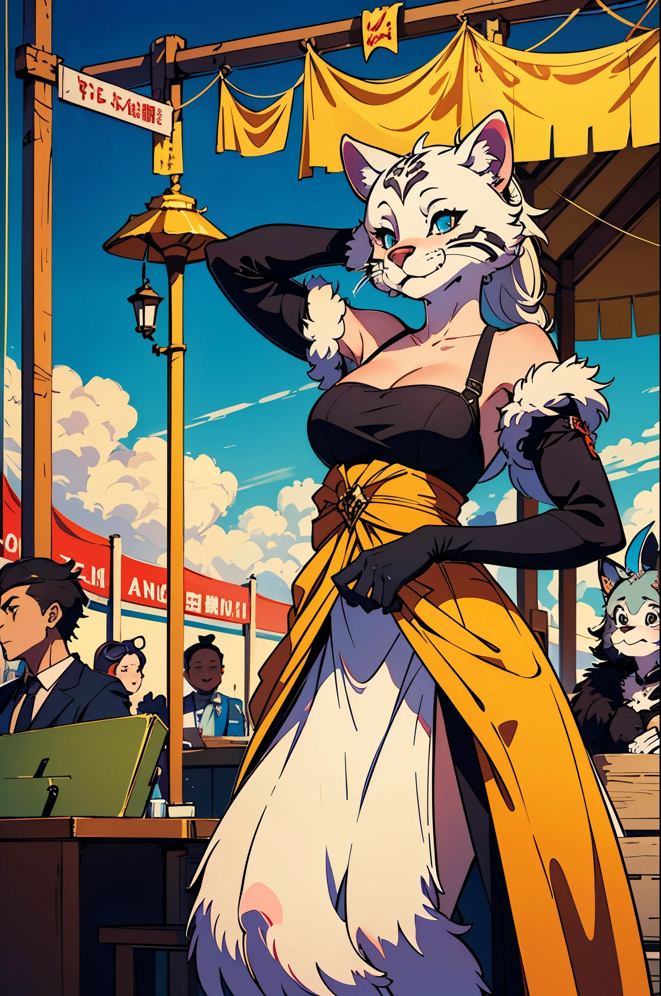 cover_page, super high resolution, detailed background, World Heritage Site, 6+boys, 6+girls, Happy, joyful, absurdres(Photos of solo travelers)(kemono, furry anthro),