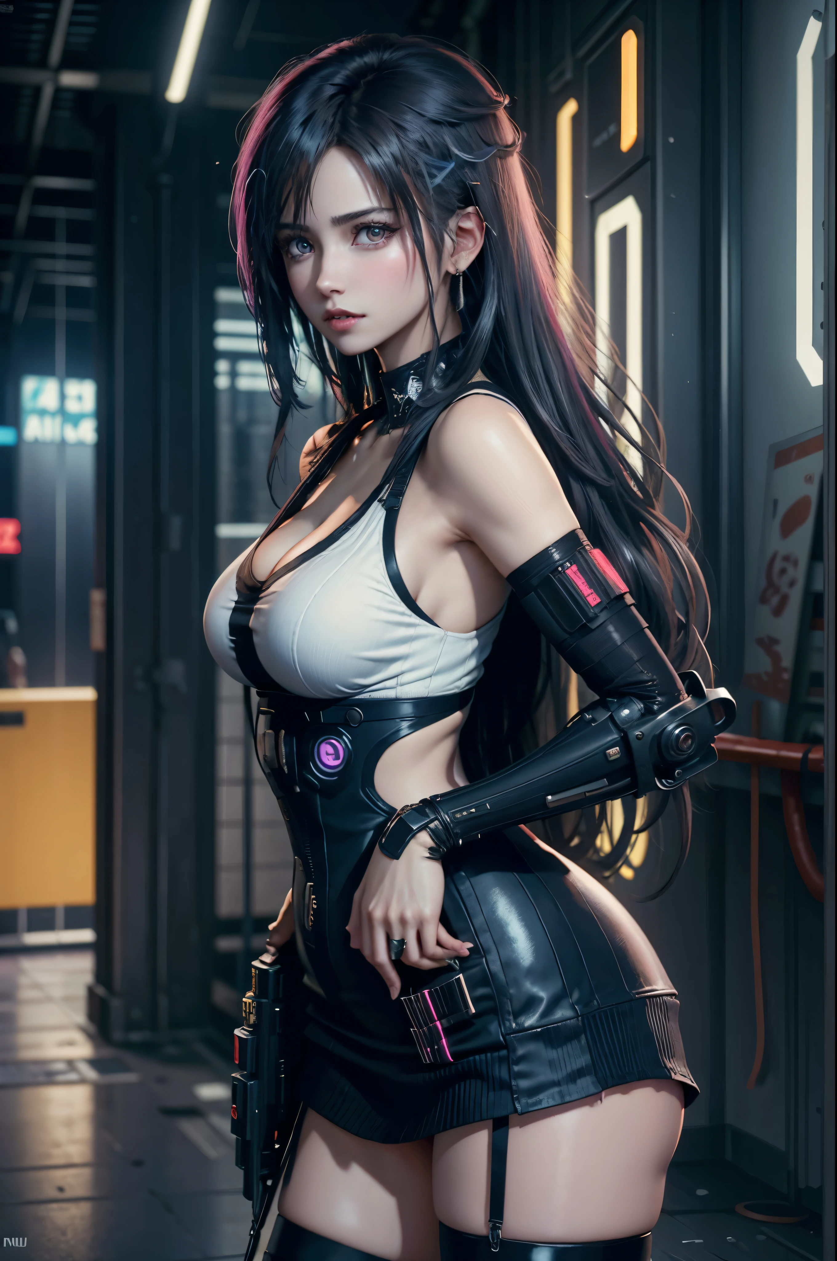 Lucy (Edgerunners cyberpunk), Ana de Armas, anime, esconder, delicioso, traje sexy, calidad 4K