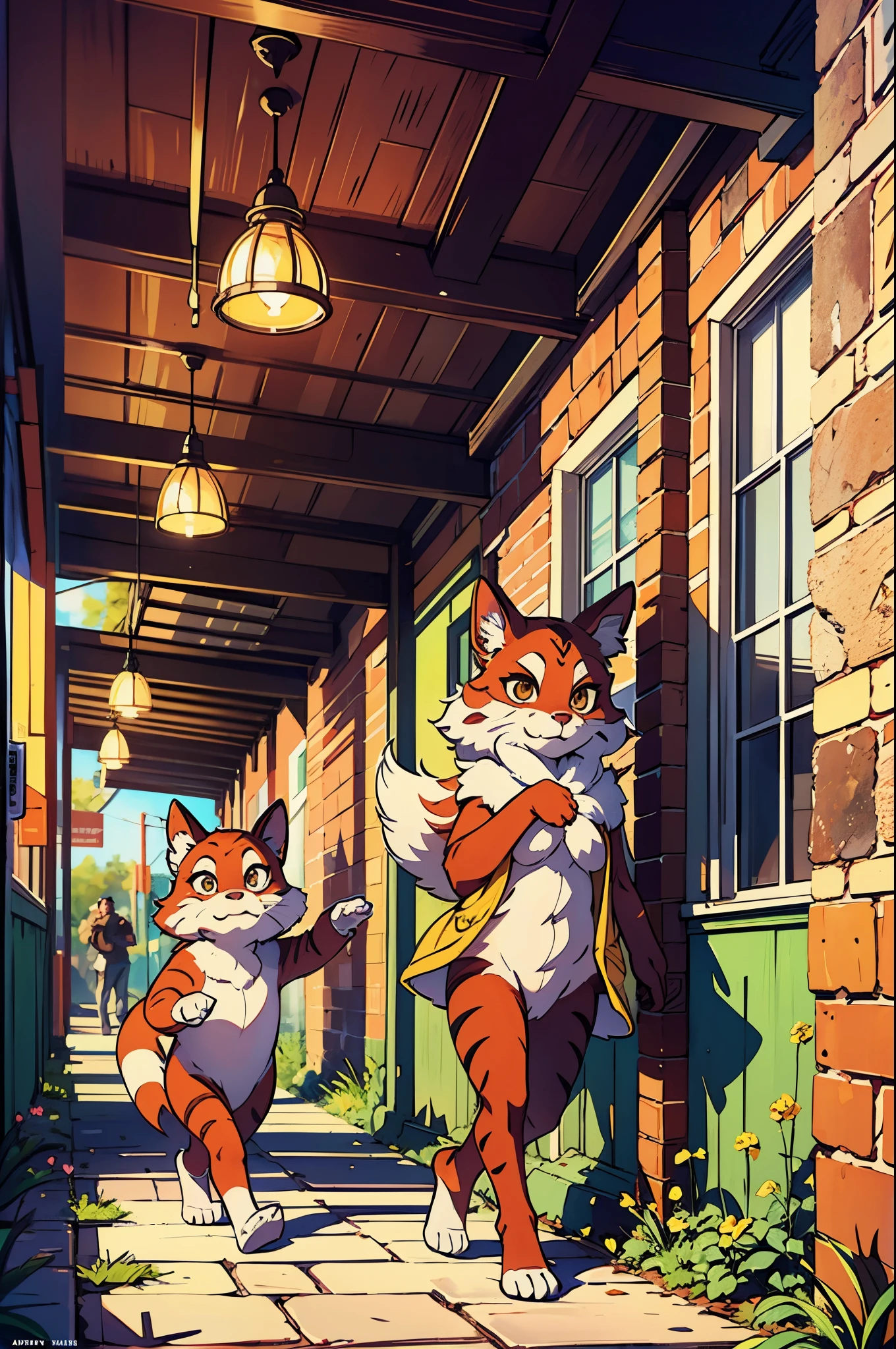 cover_page, super high resolution, detailed background, World Heritage Site, 6+boys, 6+girls, Happy, joyful, absurdres(Photos of solo travelers)(kemono, furry anthro),