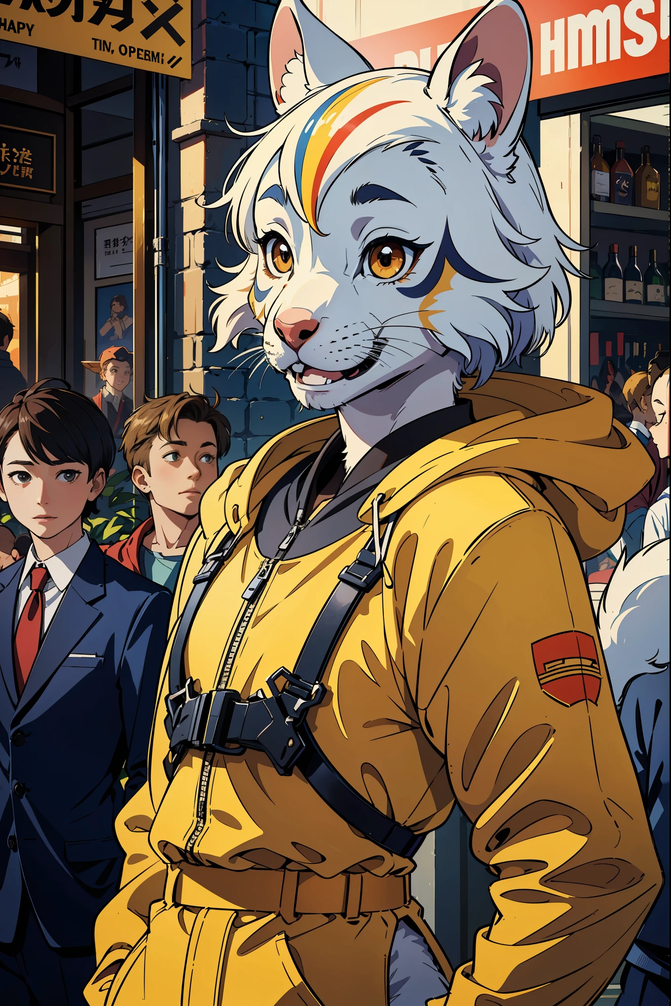 cover_page, super high resolution, detailed background, World Heritage Site, 6+boys, 6+girls, Happy, joyful, absurdres(Photos of solo travelers)(kemono, furry anthro),