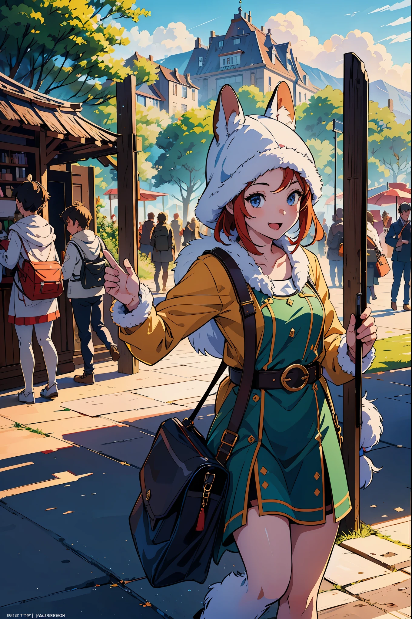 cover_page, super high resolution, detailed background, World Heritage Site, 6+boys, 6+girls, Happy, joyful, absurdres(Photos of solo travelers)(kemono, furry anthro),