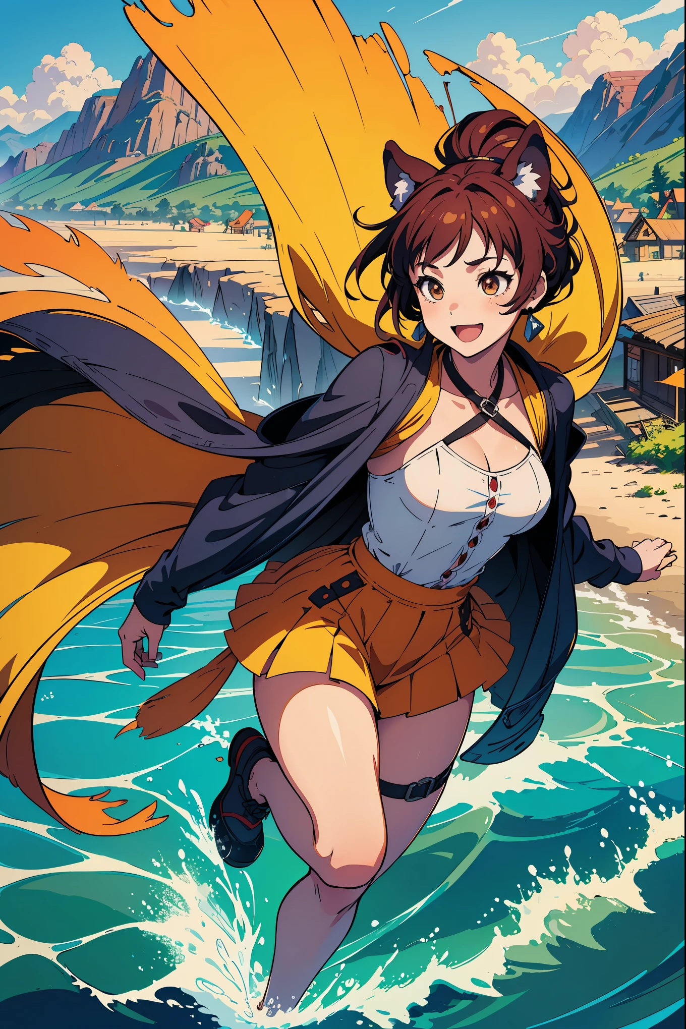 cover_page, super high resolution, detailed background, World Heritage Site, 6+boys, 6+girls, Happy, joyful, absurdres(Photos of solo travelers)(kemono, furry anthro),
