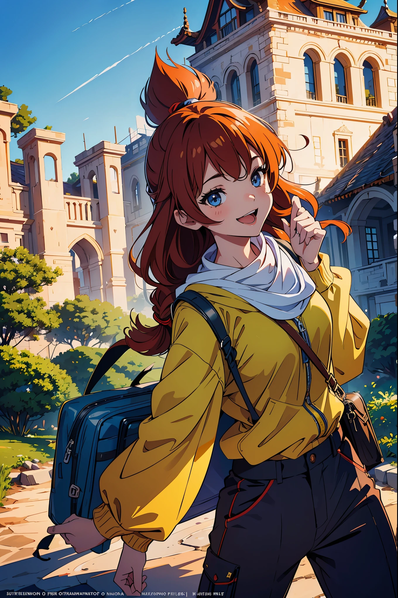 cover_page, super high resolution, detailed background, World Heritage Site, 6+boys, 6+girls, Happy, joyful, absurdres(Photos of solo travelers)(kemono, furry anthro),