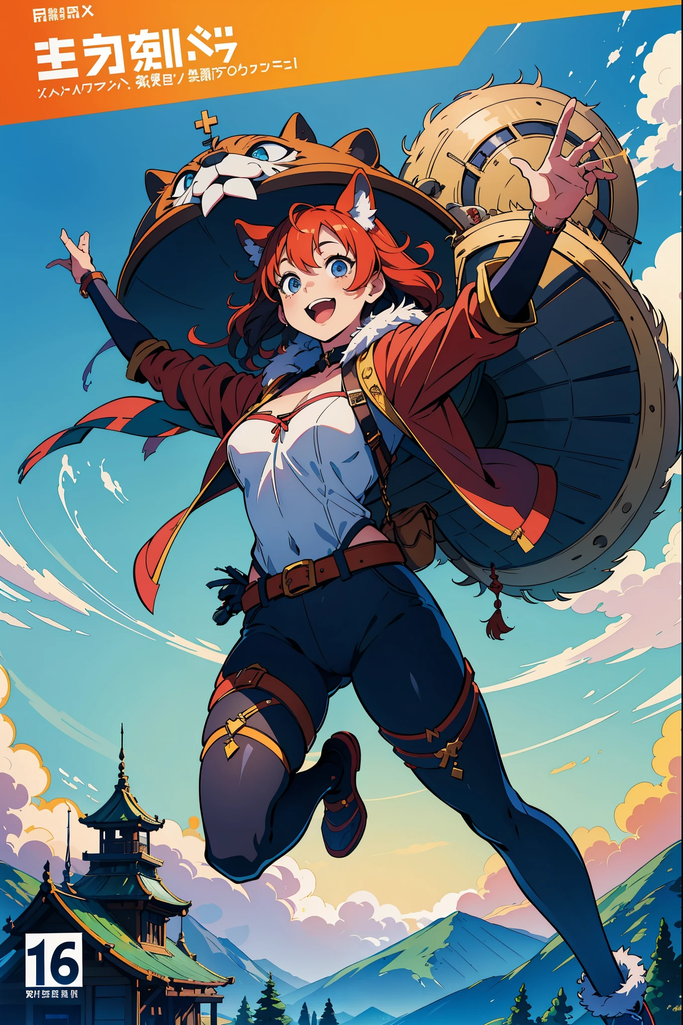 cover_page, super high resolution, detailed background, World Heritage Site, 6+boys, 6+girls, Happy, joyful, absurdres(Photos of solo travelers)(kemono, furry anthro),