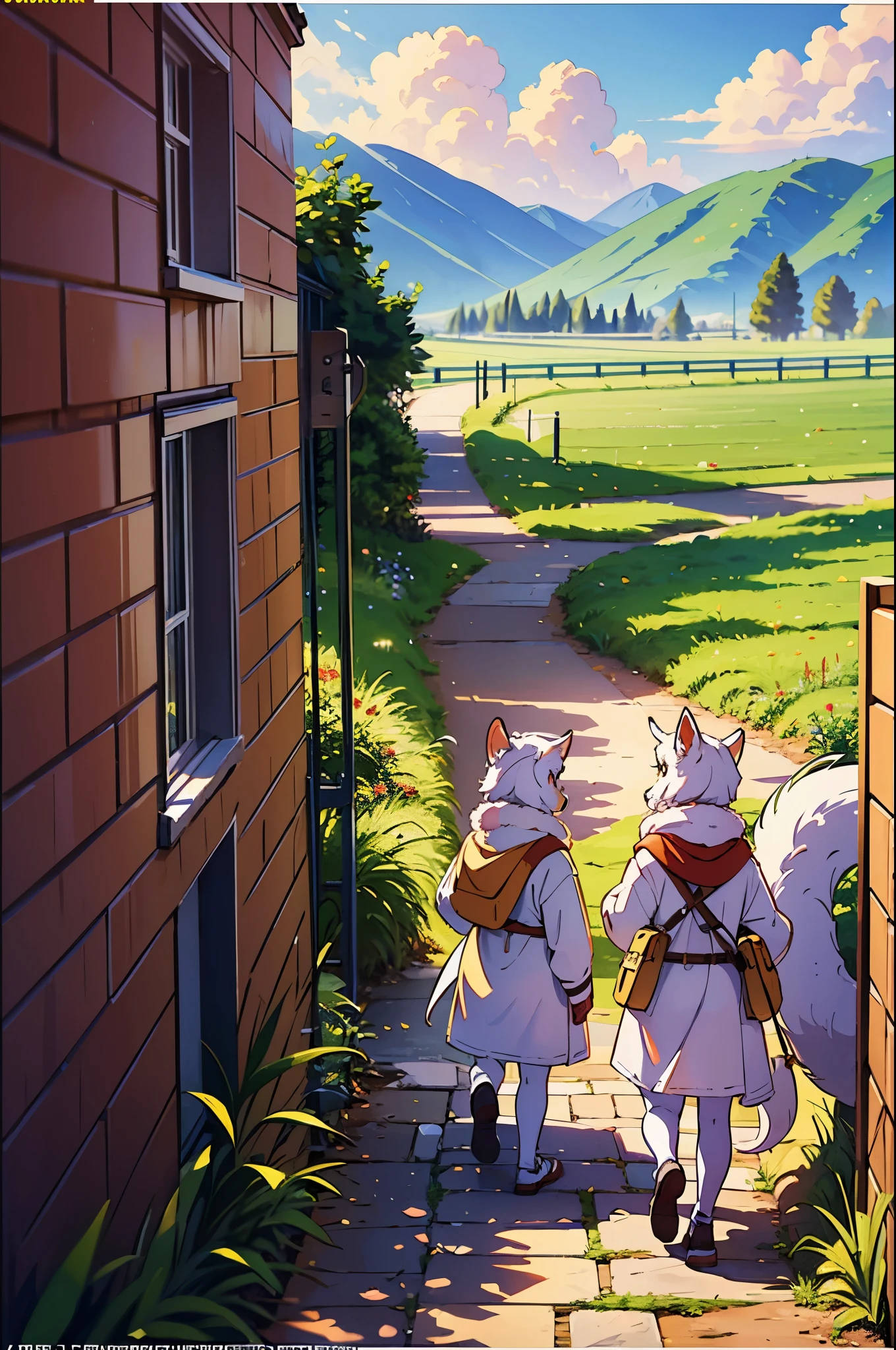 cover_page, super high resolution, detailed background, World Heritage Site, 6+boys, 6+girls, Happy, joyful, absurdres(Photos of solo travelers)(kemono, furry anthro),