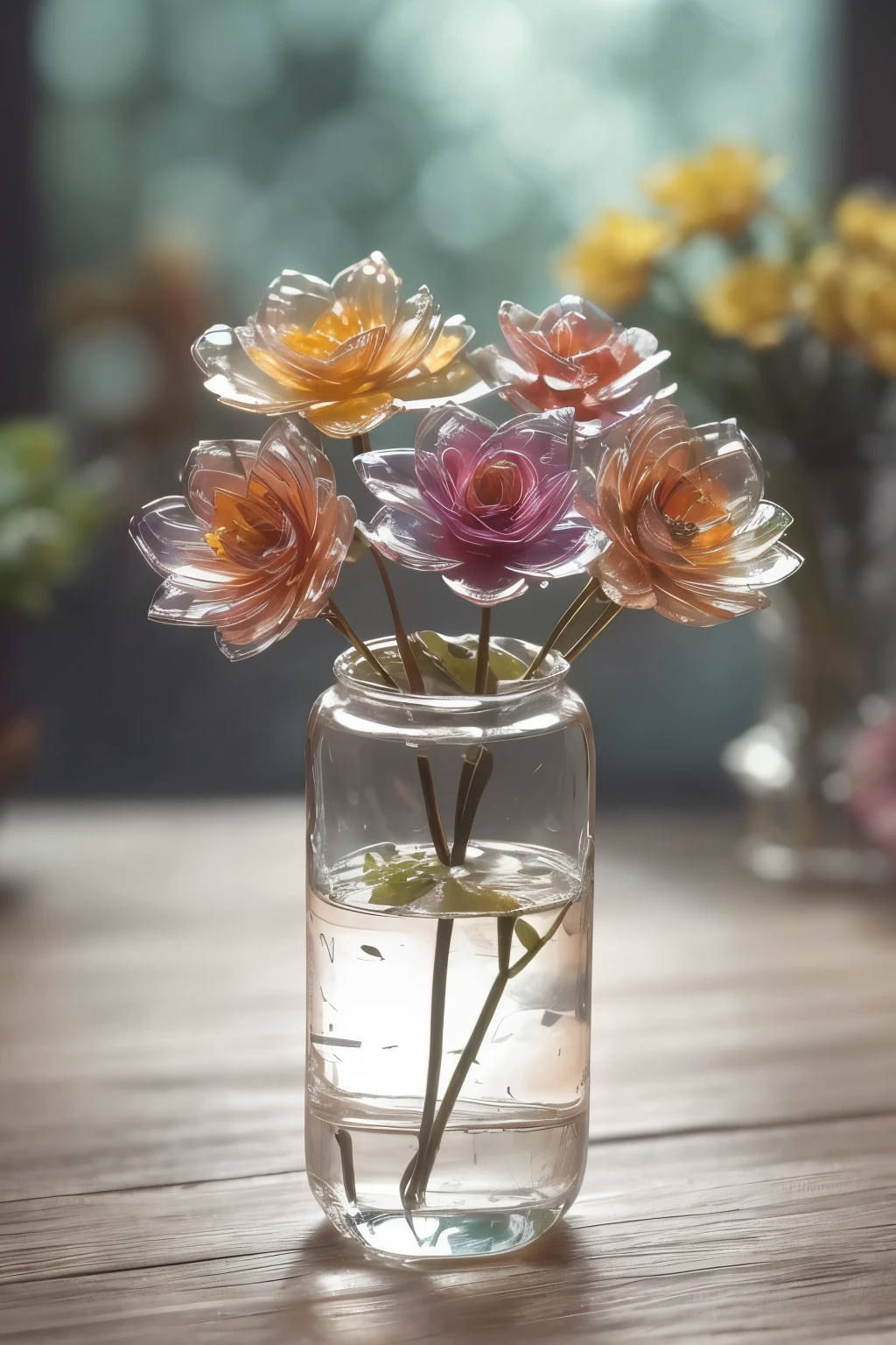 Foto RAW en secuencia, a photograph of Crystal Spring Flowers, Mariposas, Dreamer Glass Vase, galactic, transparente
Brillantes, resplandecientes, Colorful Magic Photography, dramatic lighting, Fotorrealista, Ultrafinas, 4K, Profunda Depth of Field, High Resolution - Automated - Stylized Realistic - Ungodly Inventive - A sequence of RAW photos, a photograph of Crystal Spring Flowers, Butterflies, Dreamy Glass Vase, galactic, transparent