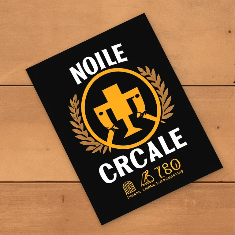 no background,Tool cart emblem,The logo is printed with the letters orcale,Retro logo design badge,rectangle,masterpiece,The finished product is for use on household tool carts as a simple emblem,The award-winning,