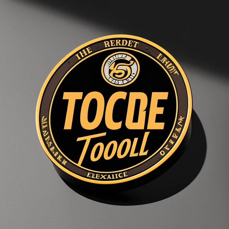 no background，Tool cart emblem，The logo is printed with the letters orcale，Retro logo design badge，rectangle，masterpiece，The finished product is for use on household tool carts as a simple emblem，The award-winning，Printed on dark green cube metal，Industrial style home，Each letter has a shape and meaning