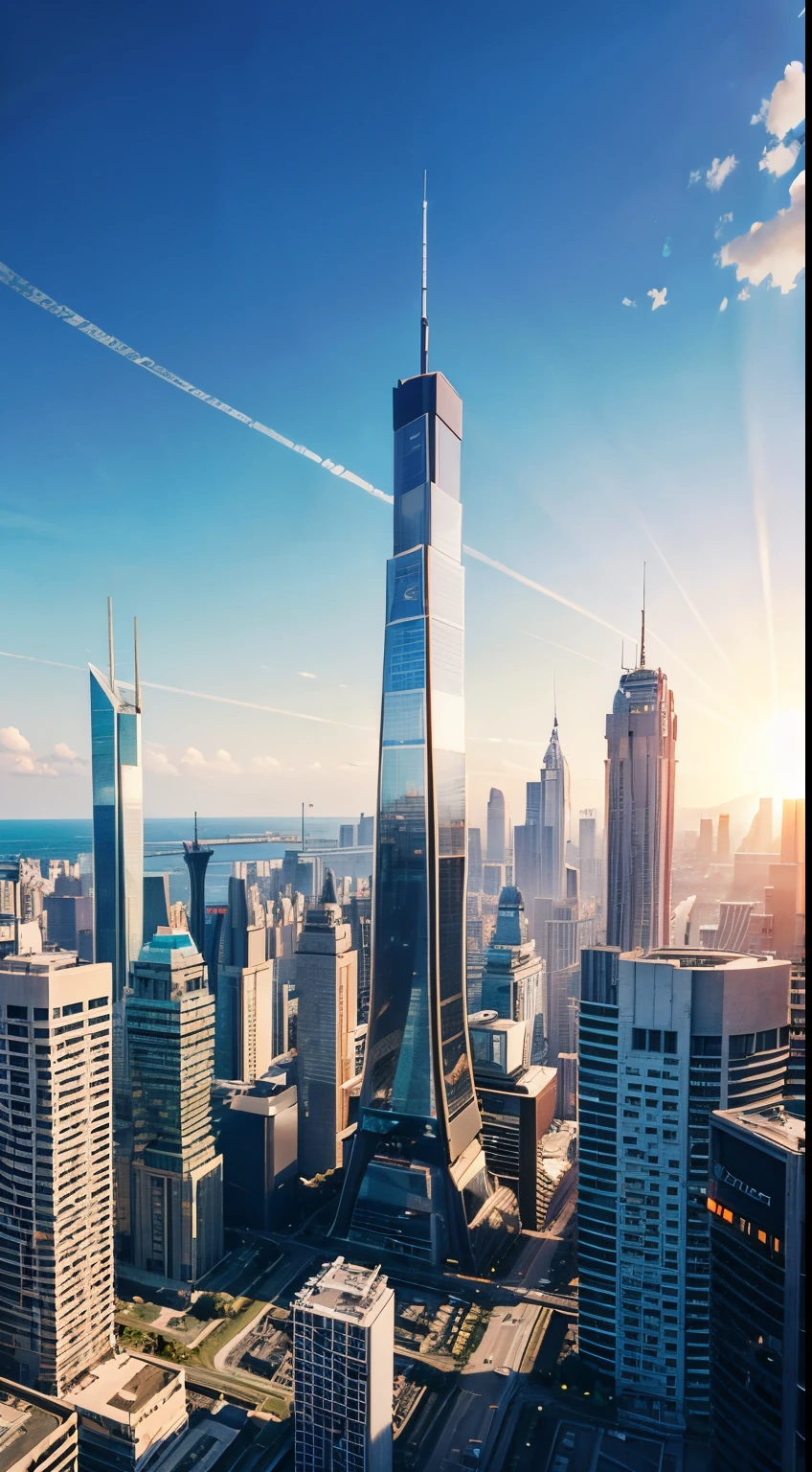 detailed cityscape, vibrant colors, bustling streets, bright lights, futuristic architecture, busy intersections, towering skyscrapers, aerial perspective, vibrant nightlife, bustling city charm, urban energy, skyscrapers full of greenery in the distance, modern metropolis, dynamic atmosphere, panoramic view, sprawling cityscape, urban jungle, diverse neighborhoods, (((daytime))), (((sun lighting))), ((skyscrapers along the coastline)), wide beach,
(best quality, 4k, highres, realistic), ultra-detailed, vivid colors, professional, HDR, studio lighting, sharp focus, physically-based rendering, extreme detail description.
cityscape, urban, photography, vibrant colors, futuristic, birdseye view.