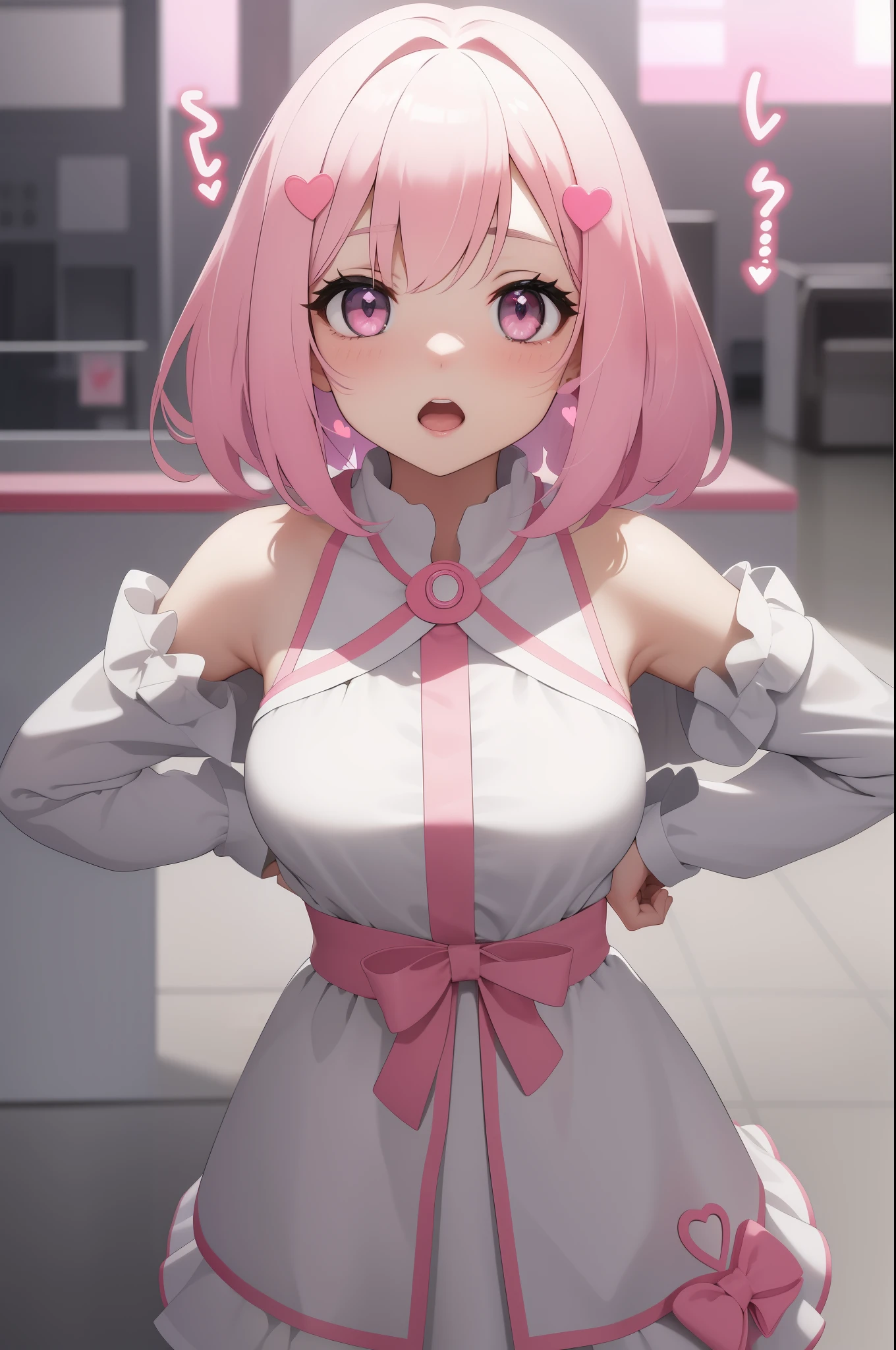 teto kasane, ahoge, pink eyes, Twin drill hair, pink hair, 、 empty eyes Running, See Through detached sleeves,, See Through skirt, t, See Through highhighs, , See Through sleeveless, , See Through shirt, , See Through grey shirt, , See Through collared shirt, , See Through grey skirt,, , big anime eyes, , shiny hair, bare-skin, navel, the groin, BREAK in front of convenience store, large breasts、 Nipples, nsfw, nipple , wet, Flooding. sea. solo