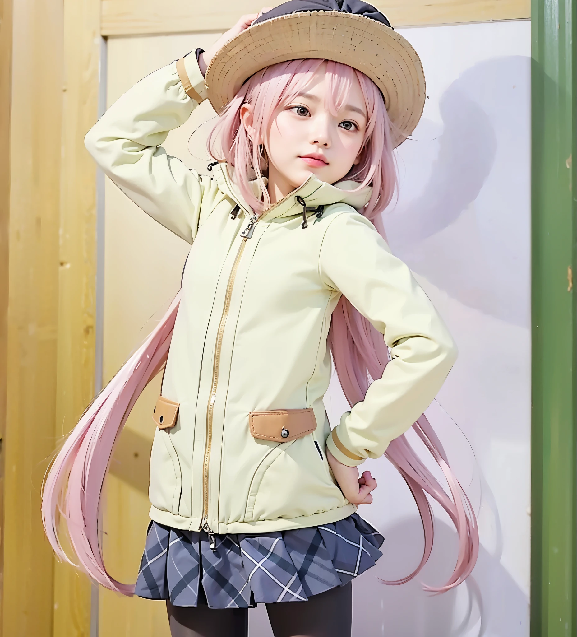 Nadeshiko kagamihara, female, age, pink hair, yuru camp