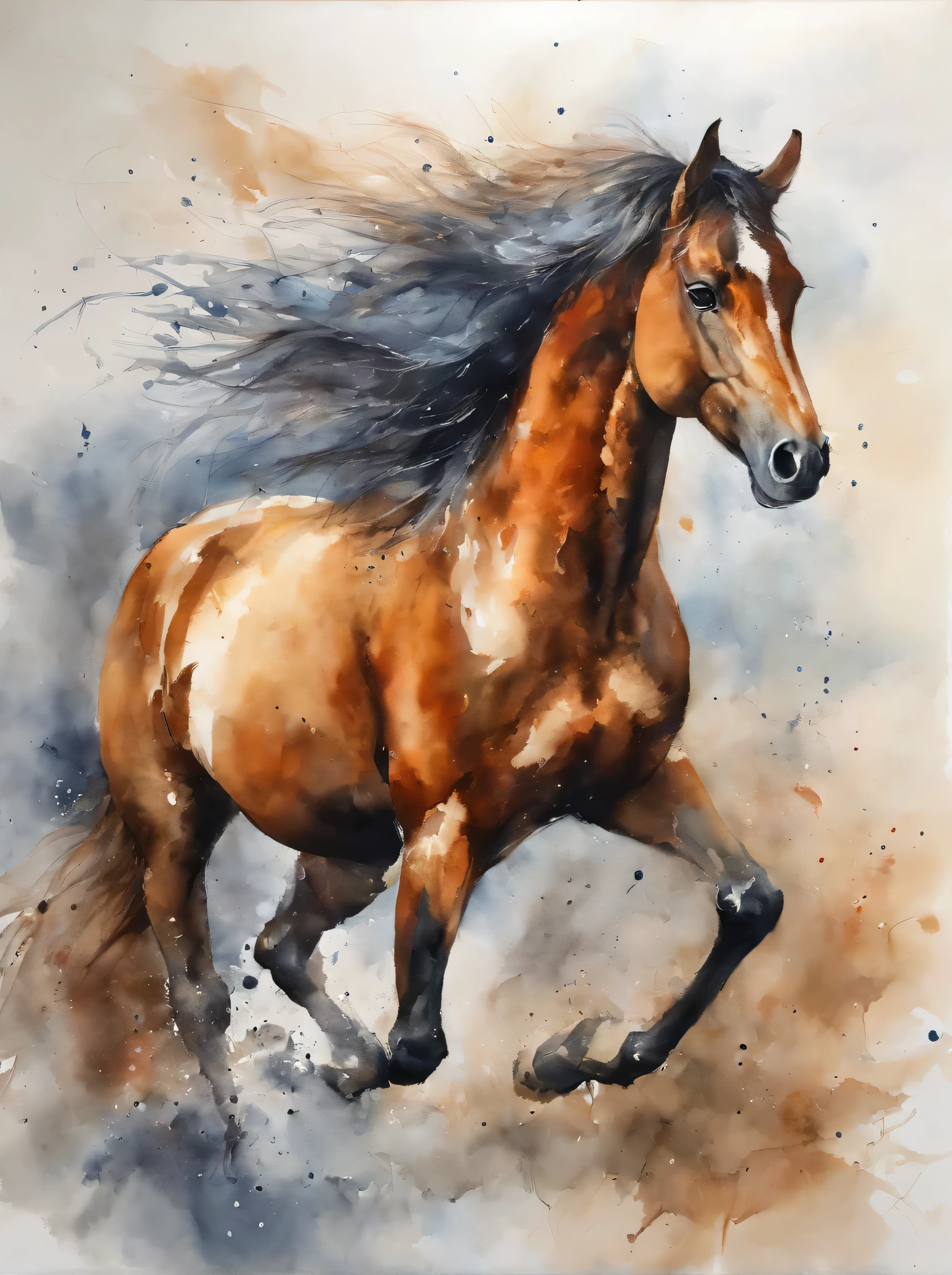 horse、Amazing high quality glass palette oil painting, All clans from different vampire worlds come together、Trade and buy high quality blood。