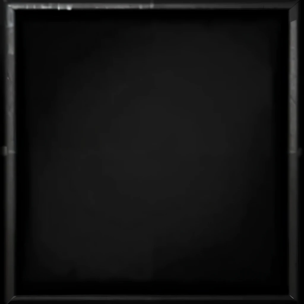Game Frame, thick, threadbare, scratched, with indentation from the edge