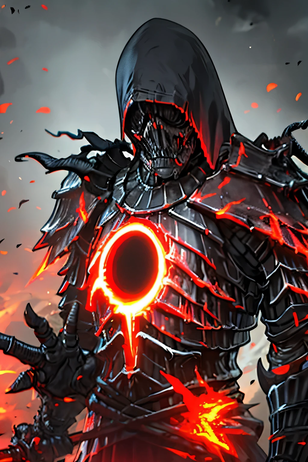 be familiar with, Upper body, undead, fire, Ash, Ringed_knight, Remains,