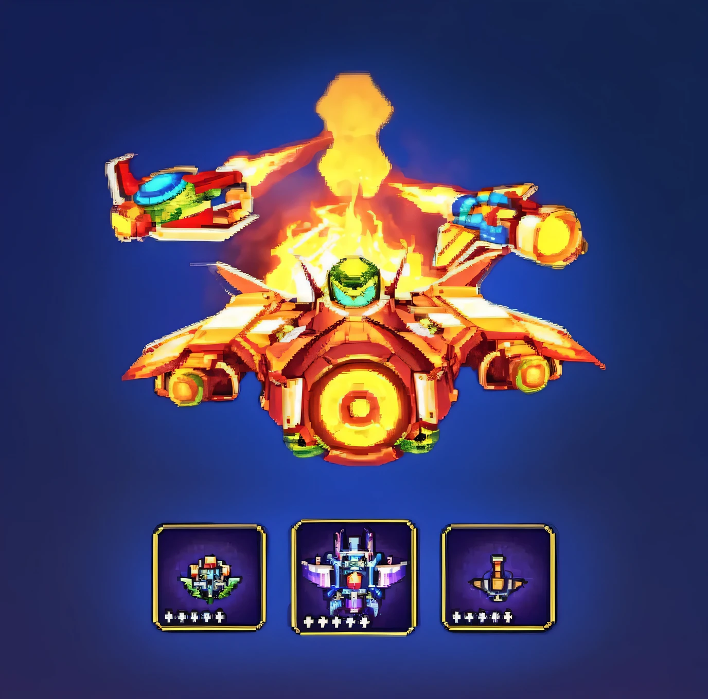screenshot of a game with a robot and fire, Fighters&#39; game asset, Game icon asset, duelist style, mobile game asset, 3D icon for mobile game, ability image, Mobile Game Style, The Art of Mobile Games, Game icon stylized, Game icon, Game UI Asset Design, epic legends Game icon, Galaxy Space Hunter, Multi-user standard