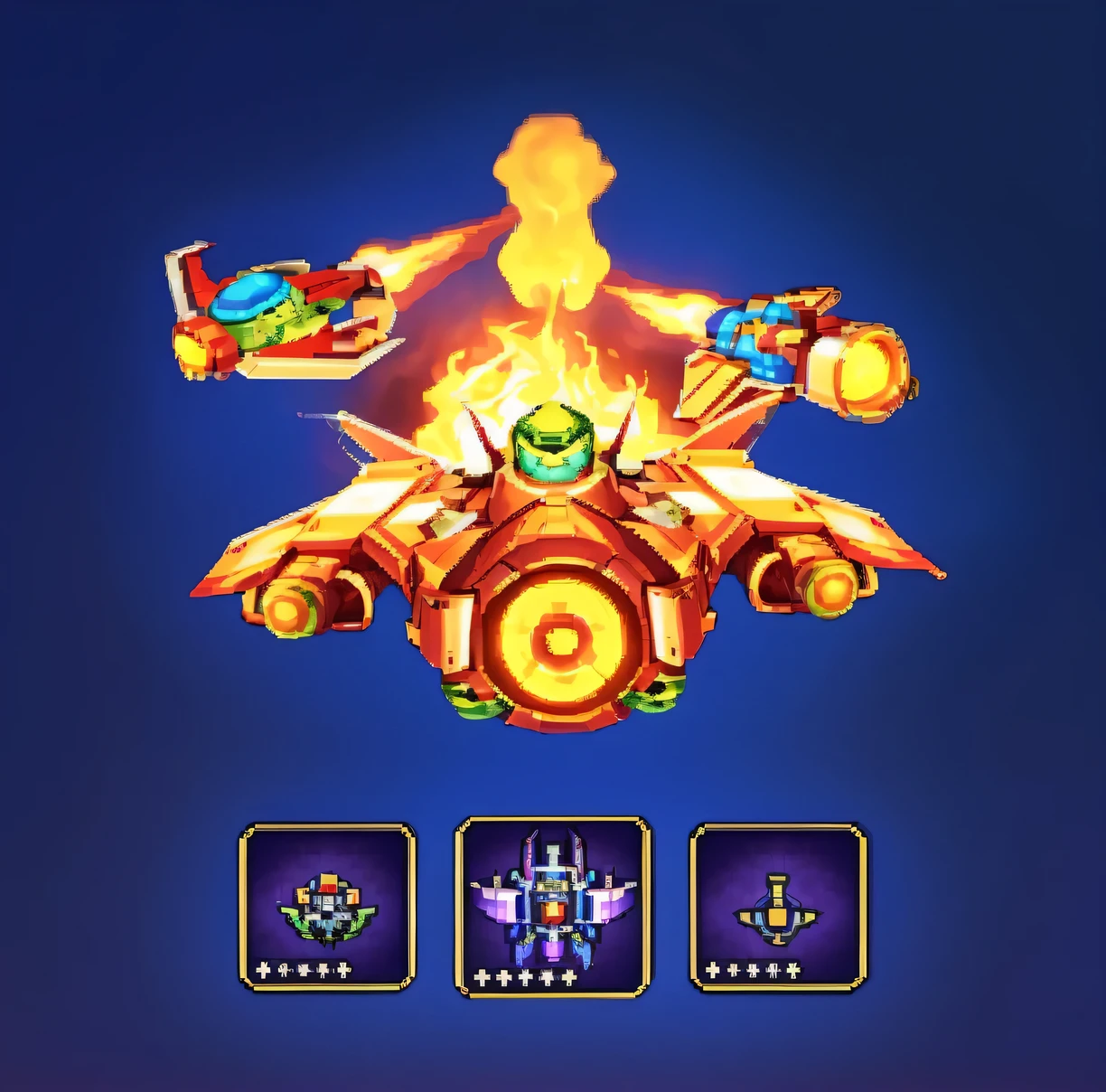 screenshot of a game with a robot and fire, Fighters' game asset, Game icon asset, duelist style, mobile game asset, 3D icon for mobile game, ability image, Mobile Game Style, The Art of Mobile Games, Game icon stylized, Game icon, Game UI Asset Design, epic legends Game icon, Galaxy Space Hunter, Multi-user standard