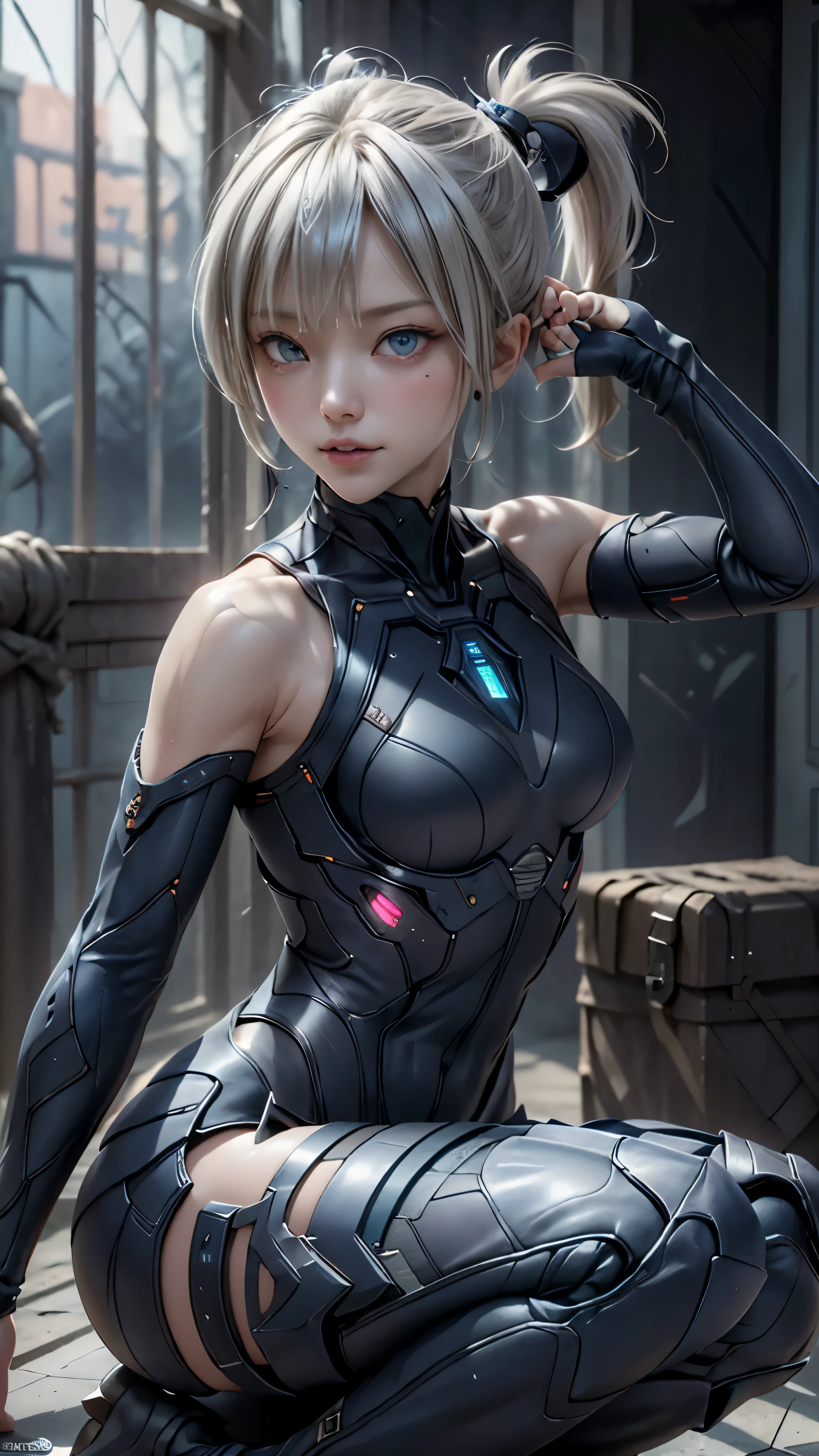 ((highest quality)), ((masterpiece)), (be familiar with:1.4), 。.。.。.3D, beautiful cyberpunk woman image,nffsw(high dynamic range),ray tracing,NVIDIA RTX,super resolution,unreal 5,scattered below the surface,PBR texturing,Post-processing,anisotropic filtering,written boundary depth,maximum clarity and sharpness,multilayer texture,Albedo and specular maps,surface shading,Accurate simulation of light-matter interactions,perfect proportions,octane rendering,two-tone lighting,wide aperture,Low ISO、White balance、Rule of thirds、8,000 students、(())(((White and navy blue clothing)))(((blonde)))