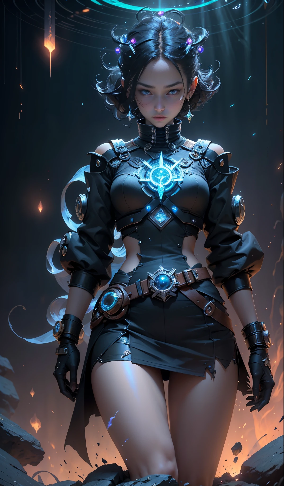 ((best quality)), ((masterpiece)), (Very detailed:1.3), 3D, in the distant future,The line between science fiction and fantasy has disappeared, The world is a tapestry of amazing wonders. Enter a universe where magic and technology coexist, Shaping the destiny of civilization in the vastness of space.The center of this realm is the Celestial Hub, an intergalactic center of mystical energies and technological wonders. evo, Mysterious knowledge intertwined with cutting-edge, Created a society whose spaceships were imbued with the power of an ancient spell, and technology is augmented by the mystical arts.Embark on a great odyssey as a young explorer, Destined to reveal the secret of the hub of heaven. As you traverse the uncharted realms of the cosmos, Encounter different civilizations,It's full of creatures with extraordinary abilities. From the ethereal elven spire, 跨维度旅行的艺术在evo得以完善, Android Group’s Cybernetic Enclave, Witness a life where magic and technology intertwine.As you become attuned to the energy flowing through the hub,Unleash your potential power. Harness the ancient spells of forgotten magic to propel your starship across the vast universe. Engage in epic battles against cosmic monsters and intergalactic tyrants, Wield magical weapons filled with future enhancements.As you delve deeper into the mysterious realm of the Celestial Nexus, Uncover the origins of the fusion of magic and technology. Discover ancient prophecies,These prophecies foreshadow a catastrophic event that could upset this delicate balance. Join forces with an extraordinary group of people, Each possesses their own combination of magical talents and technical expertise, Embark on a dangerous mission,Save the Nexus from imminent destruction.In this epic saga, Your choices will determine the fate of the world, As the line between witchcraft and witchcraft becomes blurred. You will strive to maintain the delicate balance between magic and technology,Or plunge headlong into uncharted territory, Seeking to redefine the nature of reality?Prepare to be mesmerized by the endless possibilities of celestial connections, Science fiction and fantasy merge into a wonderful adventure symphony, The universe itself becomes the canvas of your journey,human development report (high dynamic range),Ray tracing,NVIDIA RTX,super resolution,Unreal 5,subsurface scattering,PBR texture,post processing,Anisotropic filtering,depth of field,Maximum clarity and sharpness,multi-layer texture,Albedo and specular maps,surface coloring,Accurate simulation of light-material interaction,Perfect proportion,octane rendering,Two-tone lighting,Low ISO,white balance,rule of thirds,Large aperture,8K original,Highly efficient sub-pixels,sub-pixel convolution,glowing particles,