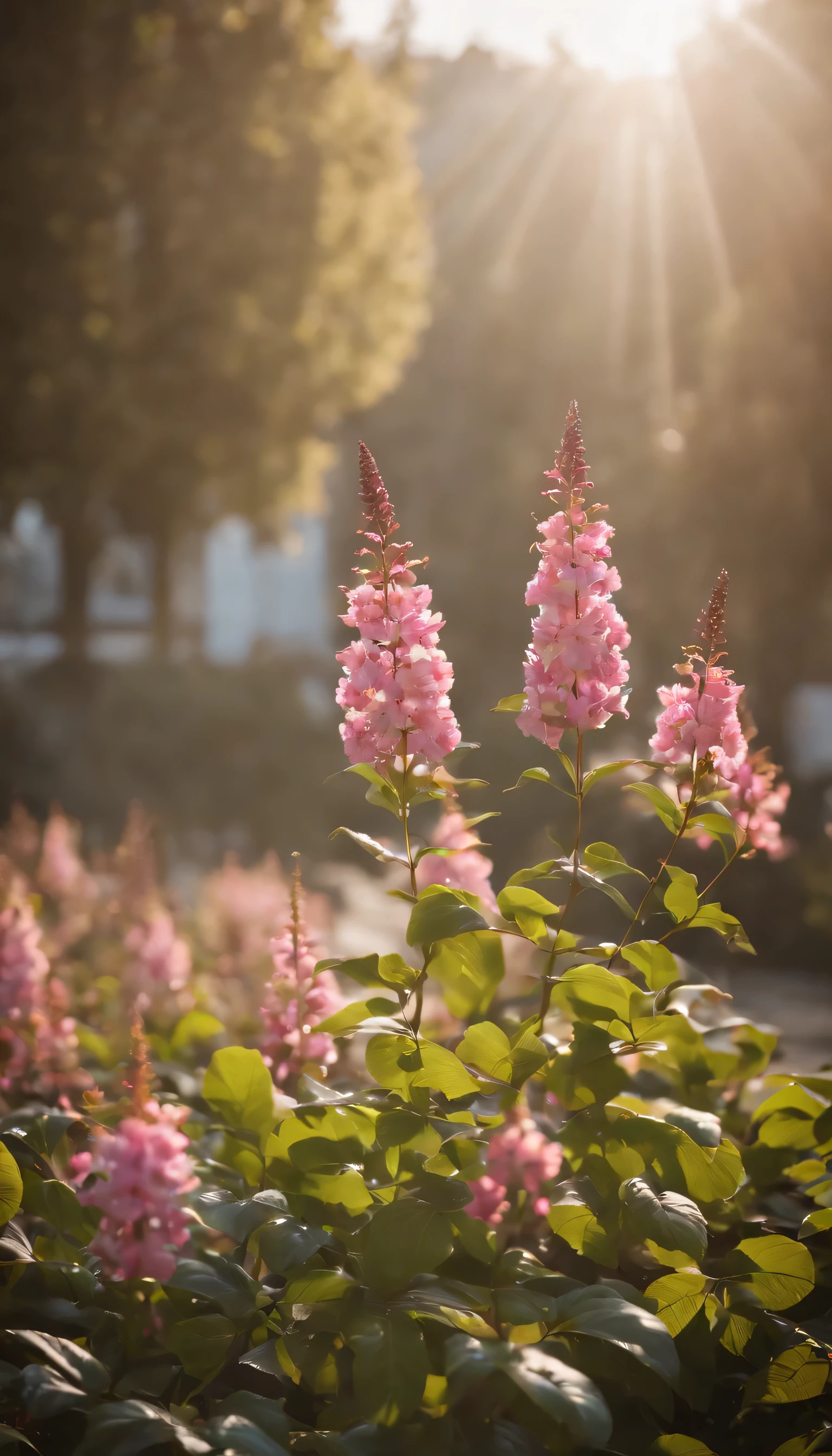 (Highly detailed CG Unity 8K wallpaper、masterpiece、highest quality、Super detailed)、(best lighting、best shadow、very delicate and beautiful)highest quality、8K、Detailed facial depiction、masterpiece、highest quality、clear image quality、Flowers blooming on the cobblestone road々Photo of