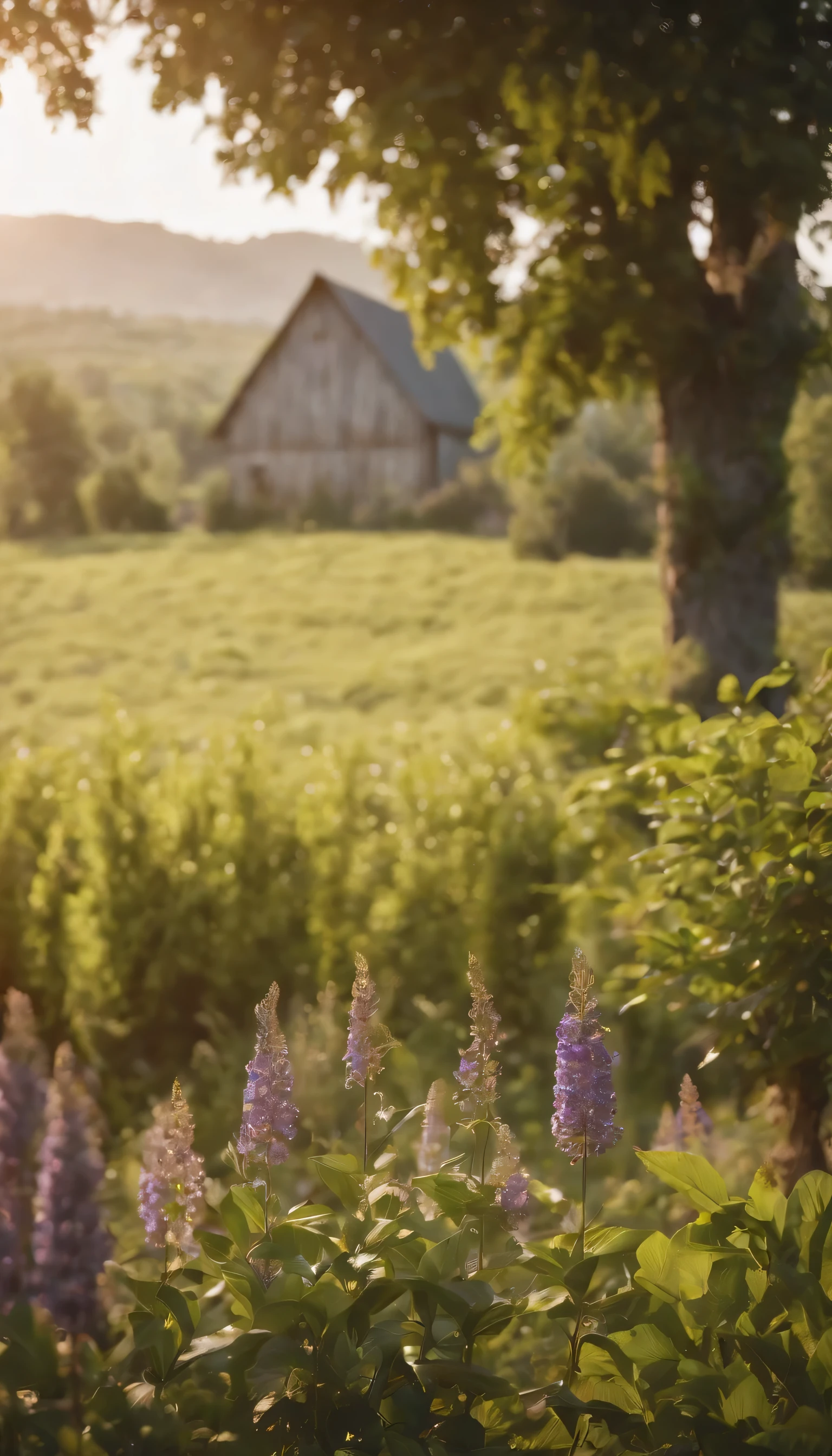 (Highly detailed CG Unity 8K wallpaper、masterpiece、highest quality、Super detailed)、(best lighting、best shadow、very delicate and beautiful)highest quality、8K、Detailed facial depiction、masterpiece、highest quality、clear image quality、A photo of a vast field seen from the balcony