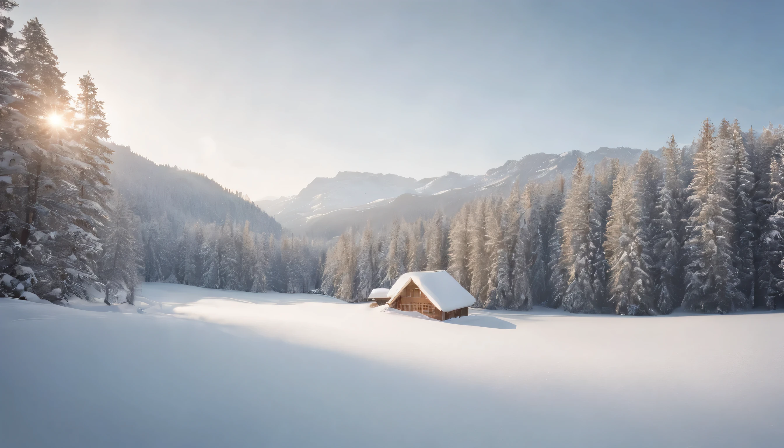 (Highly detailed CG Unity 8K wallpaper、masterpiece、highest quality、Super detailed)、(best lighting、best shadow、very delicate and beautiful)、highest quality、8K、Detailed facial depiction、masterpiece、highest quality、clear image quality、Photo of snowy scenery seen from the window