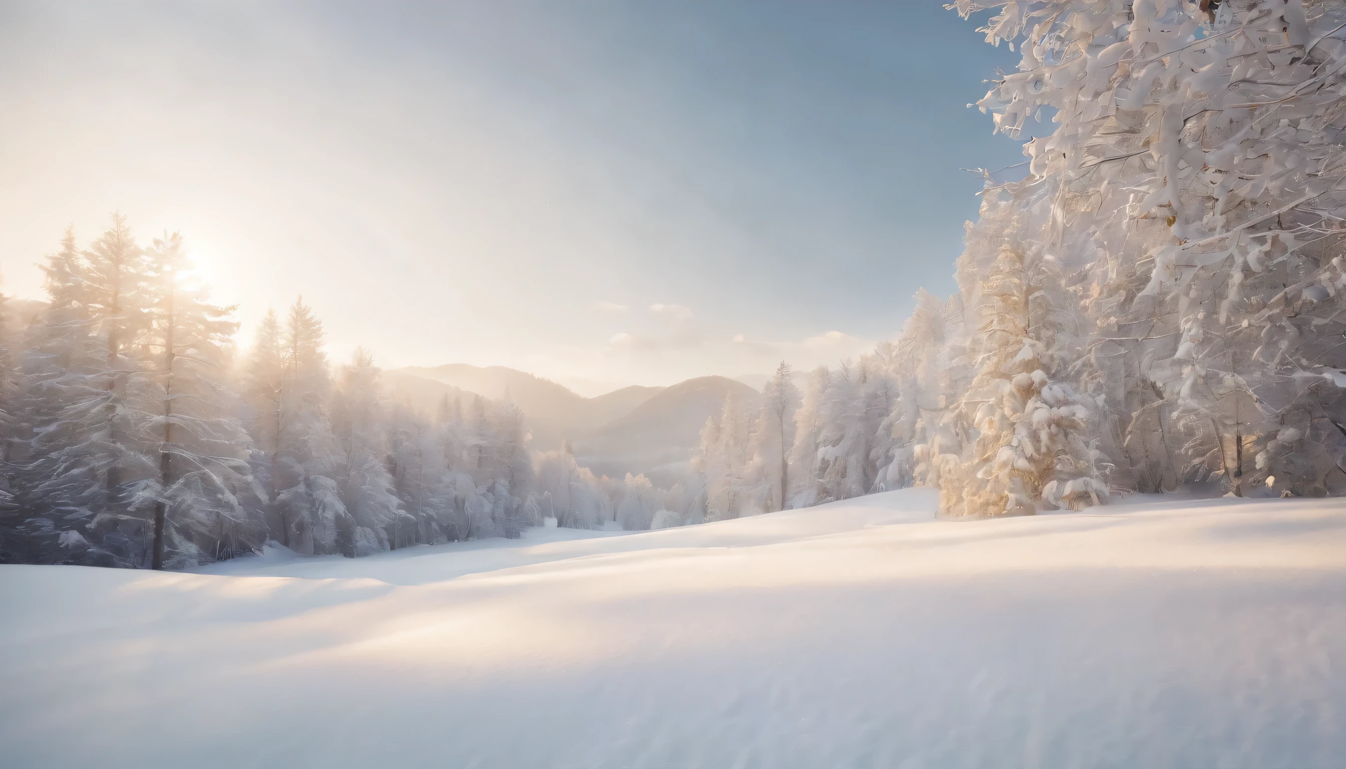 (Highly detailed CG Unity 8K wallpaper、masterpiece、highest quality、Super detailed)、(best lighting、best shadow、very delicate and beautiful)、highest quality、8K、Detailed facial depiction、masterpiece、highest quality、clear image quality、Photo of snowy scenery seen from the window