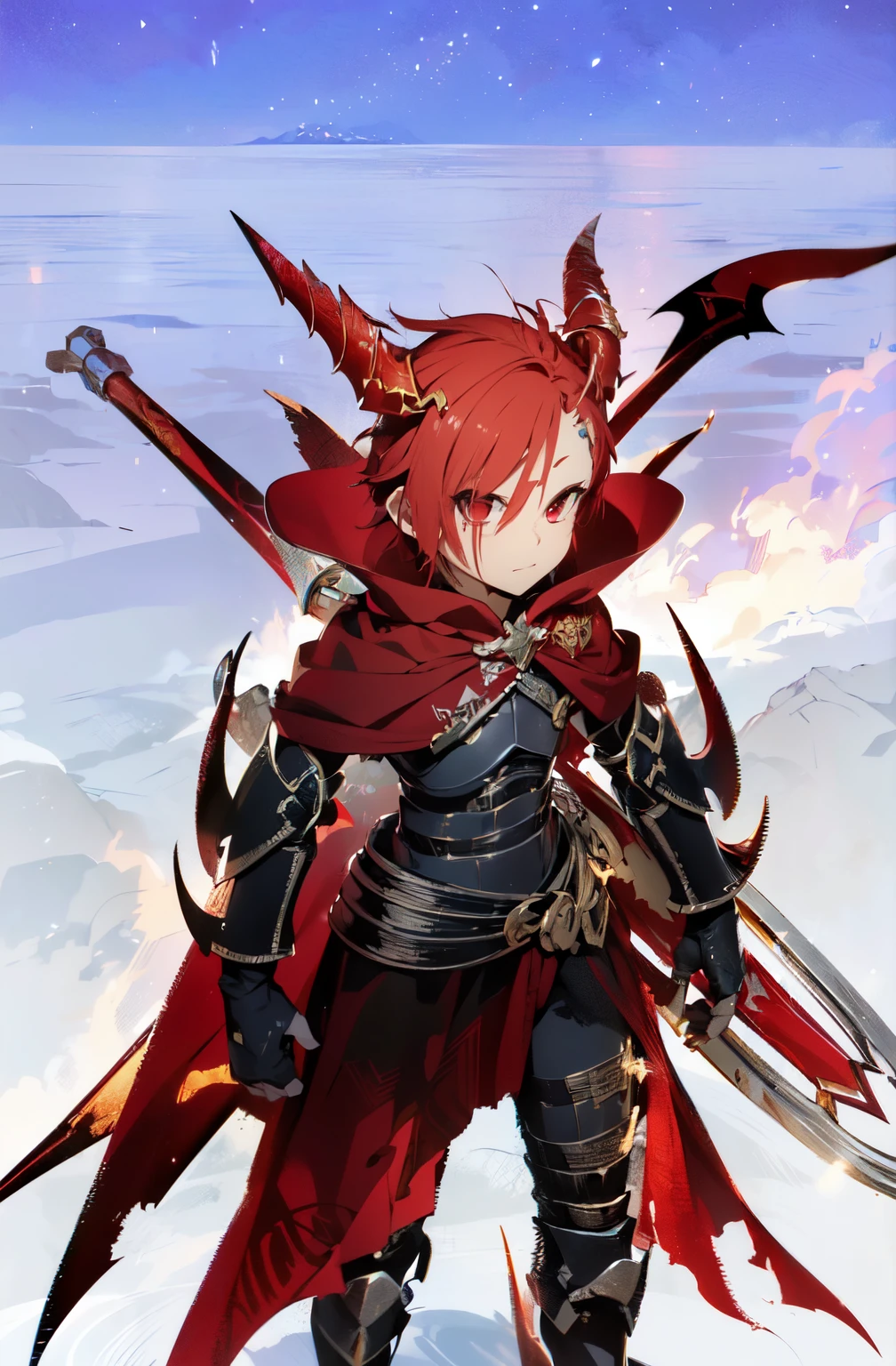 128K Ultra High Definition,
128K Ultra High Quality,
128K Ultra High Resolution,
Best Definition,
Best Quality,
Best Resolution,
Perfectly Detailed,
Perfectly Designed,
Extremely Detailed,
Extremely Designed,
Hyper Detailed,
Hyper Definition,
Hyper Quality,
Hyper Resolution,
Masterpiece,
(((Anime))),
Body Shot,red horn, shadow in forehead
(((Boy))),
Handsome, cool
Muscular Body, wrinkled face, cynical look
(((Red Short Hair))),
(((Red Eyes))),
(((Hyper Detailed & Perfectly Designed With Ultra High Quality Berserker Armor))),
(((Inside Of Medieval Royal Palace Background Scenery))),