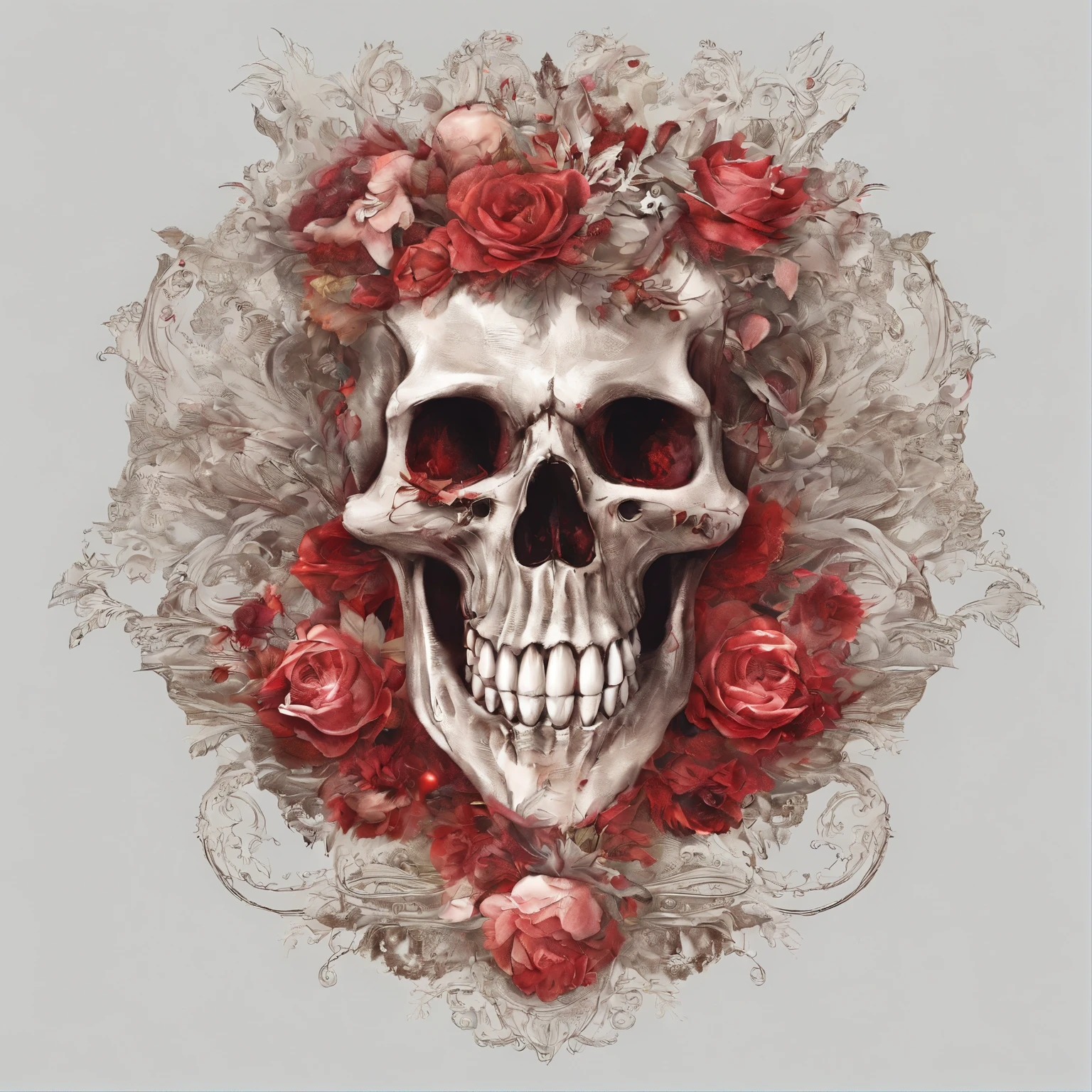 The hedgehog is with you, skeleton with remains of flesh, a lot of blood, grin, tears the body apart, tears of flesh