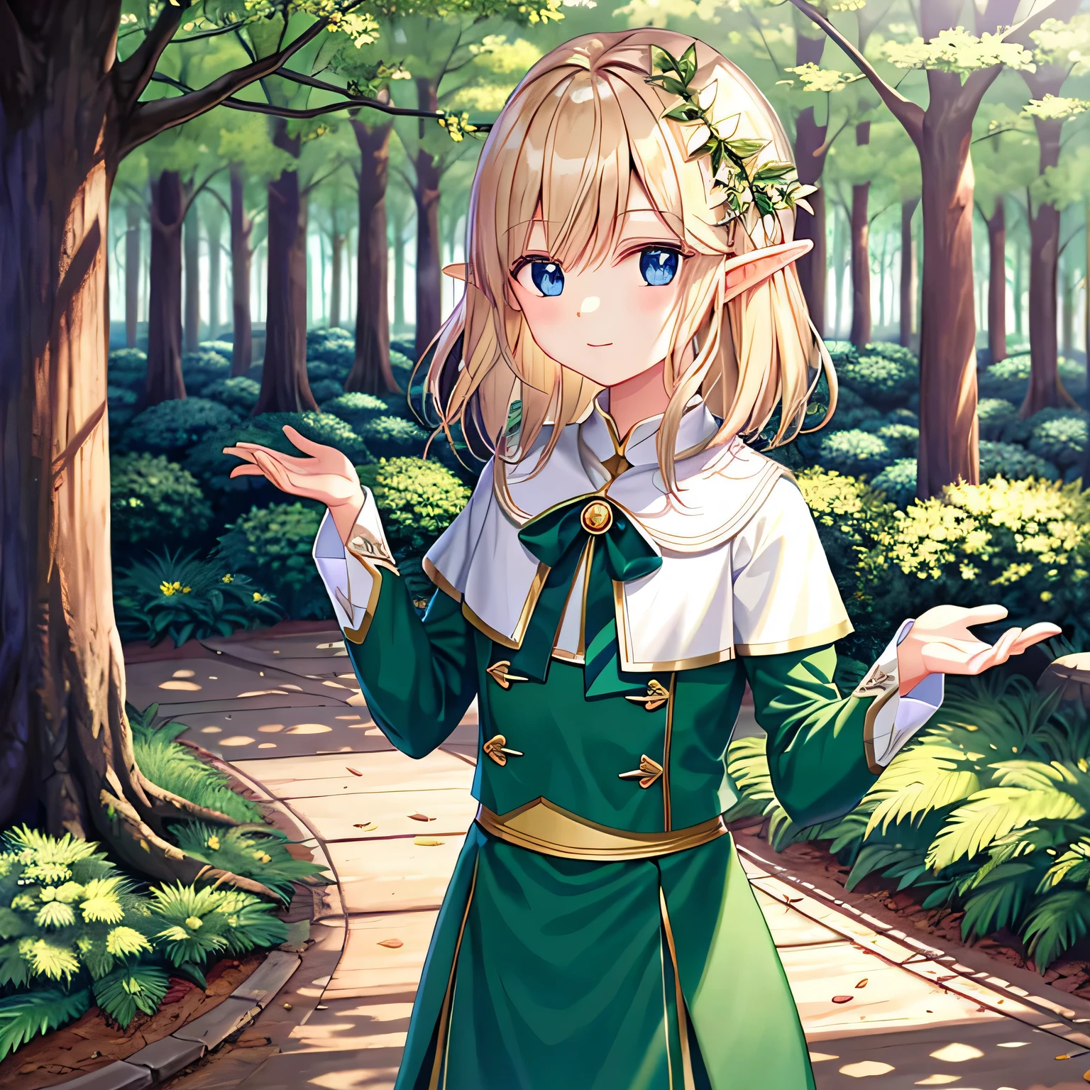 one girl 、 goblin 、 forest
