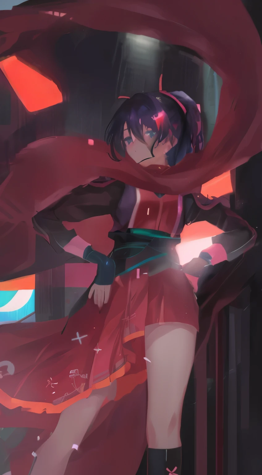 身穿绿色和黑色服装的Anime manga girl摆姿势拍照, anime styled 3d, anime style hyper detailed, virtual chat, anime style化, author:Cartoon painter studio, stylized anime, Anime manga girl, heroine 👀 :8, anime style. 8K, 安卓heroine, neon armor, Neon edge on the bottom of the fuselage, honest, cyber universe style
