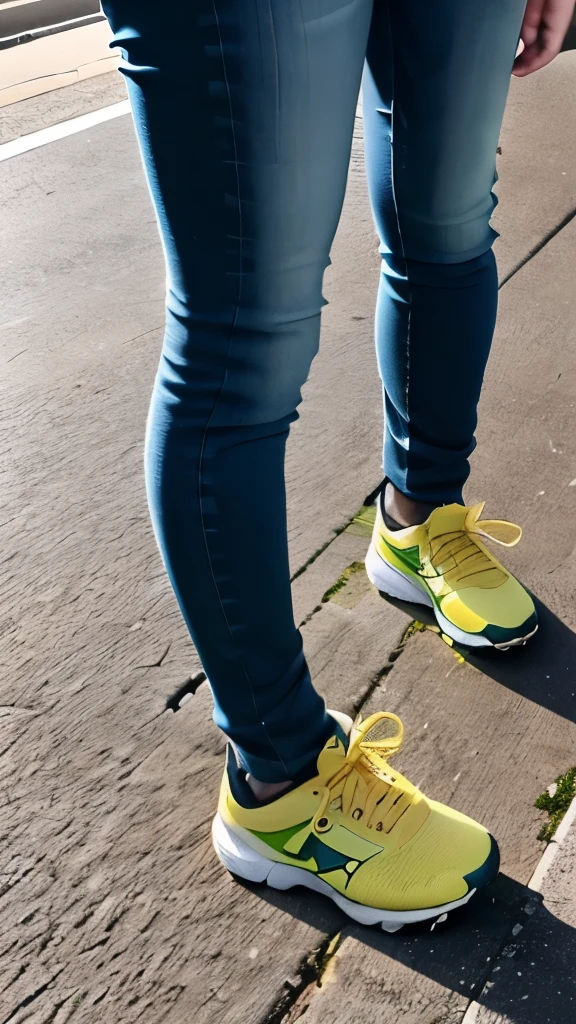 -yeld giknelt on the ground and peed her pants,Peed a lot