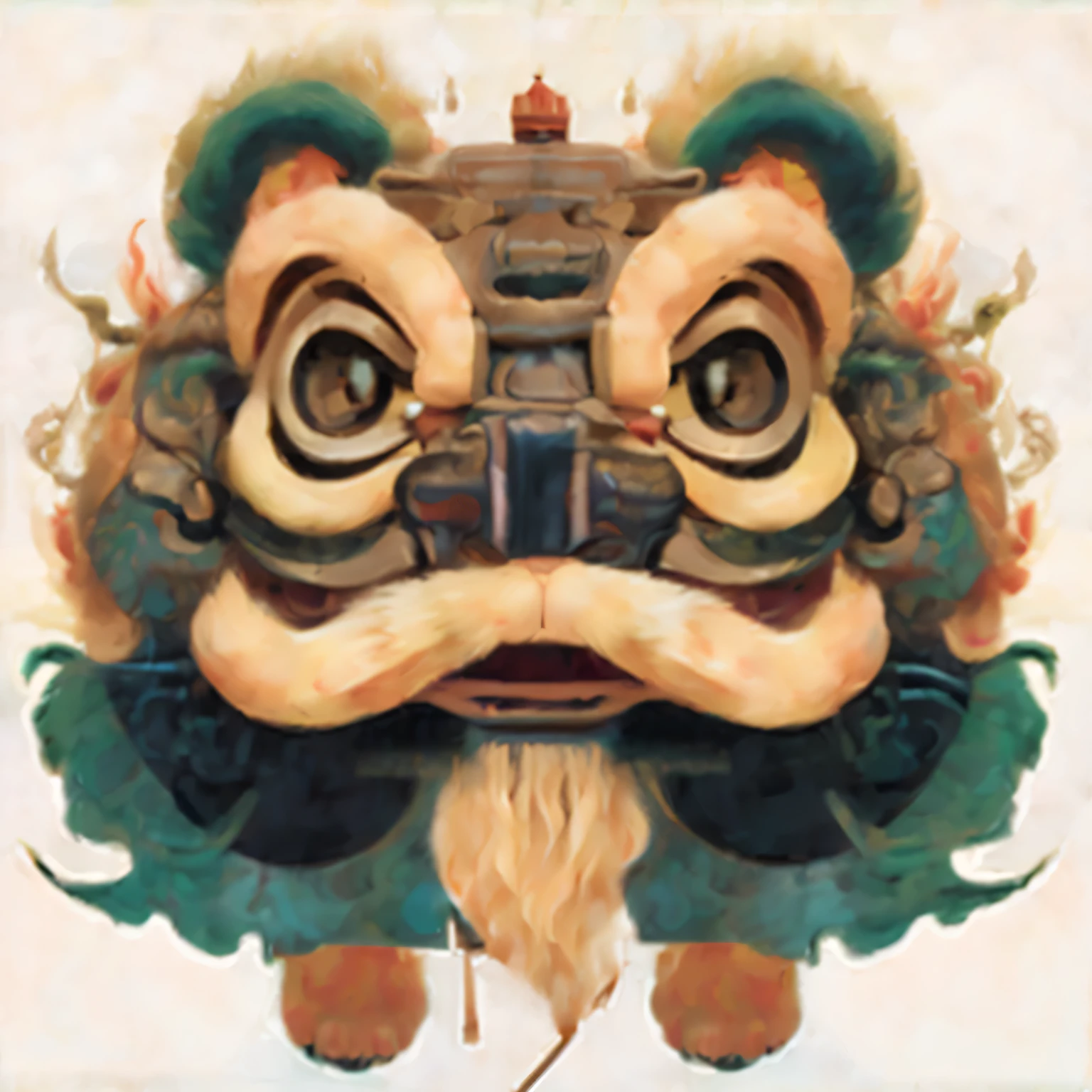lion dance,masterpiece,best quality,high contrast,Rich in details
