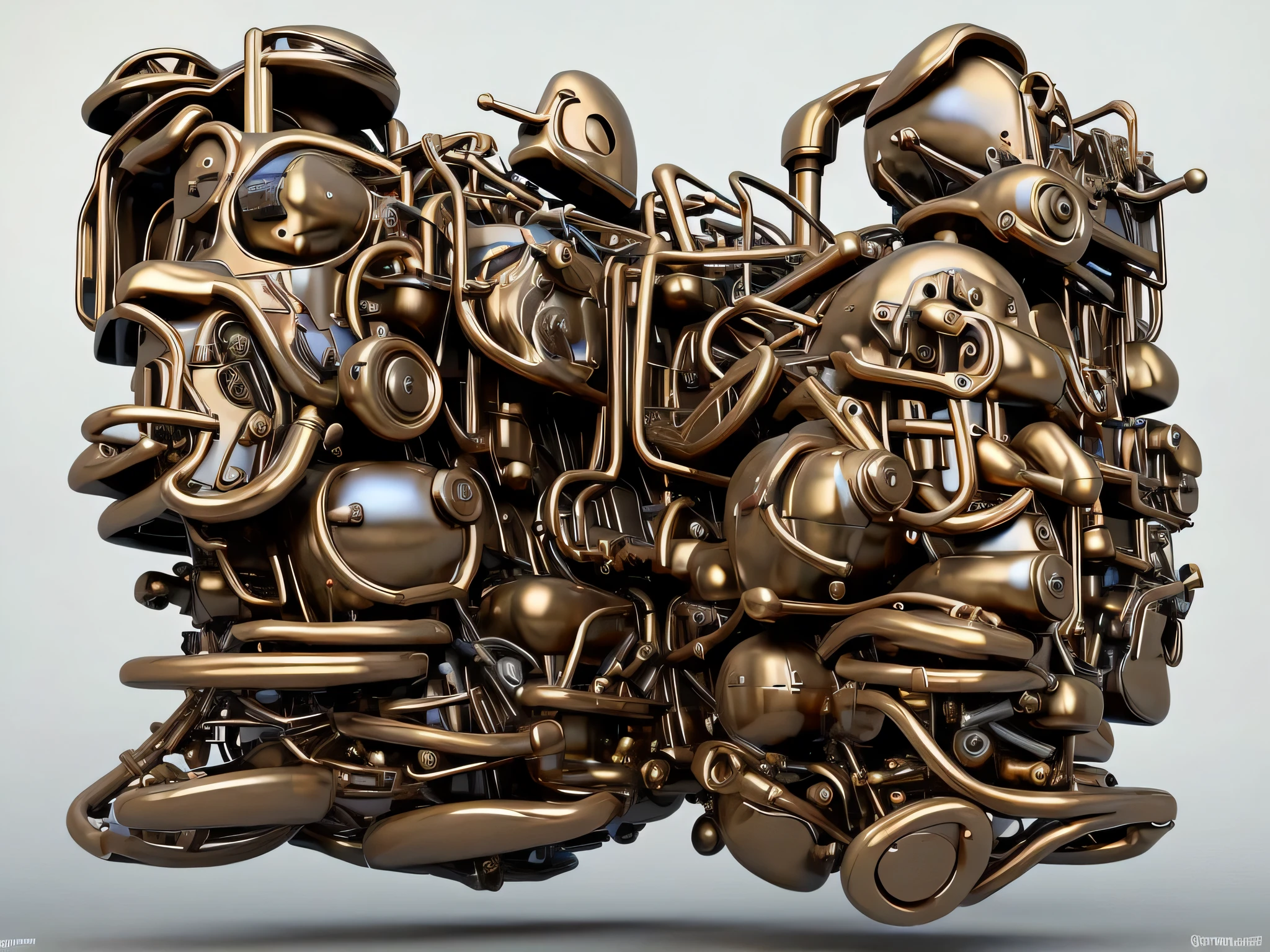 ultra-real stunning ultra-surreal and insane intricate pieces of human flesh and emerging from within them other pieces with heads full of shit, ultra-insane, bizarre and absurd devices glued to the bodies, bodies distorted and fused together, show entire bodies, sunny apartment background, super detailed, ultra-realistic, studio quality, 48k/HD, high contrast, hyper-realistic shadows, octane rendering, sharp focus