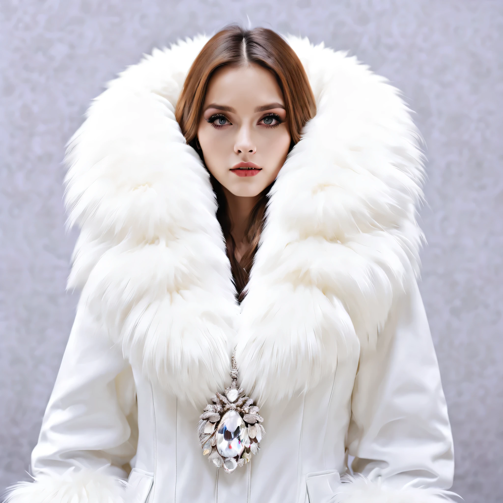(masterpiece, highest quality:1.2), pal world nox,Lunati,white fur collar
,white fur