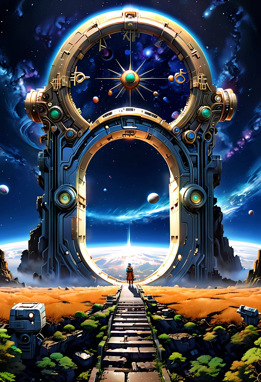 Forgotten gateway to time and space, by Katsuhiro Otomo, best quality, masterpiece, high-definition details, 8k